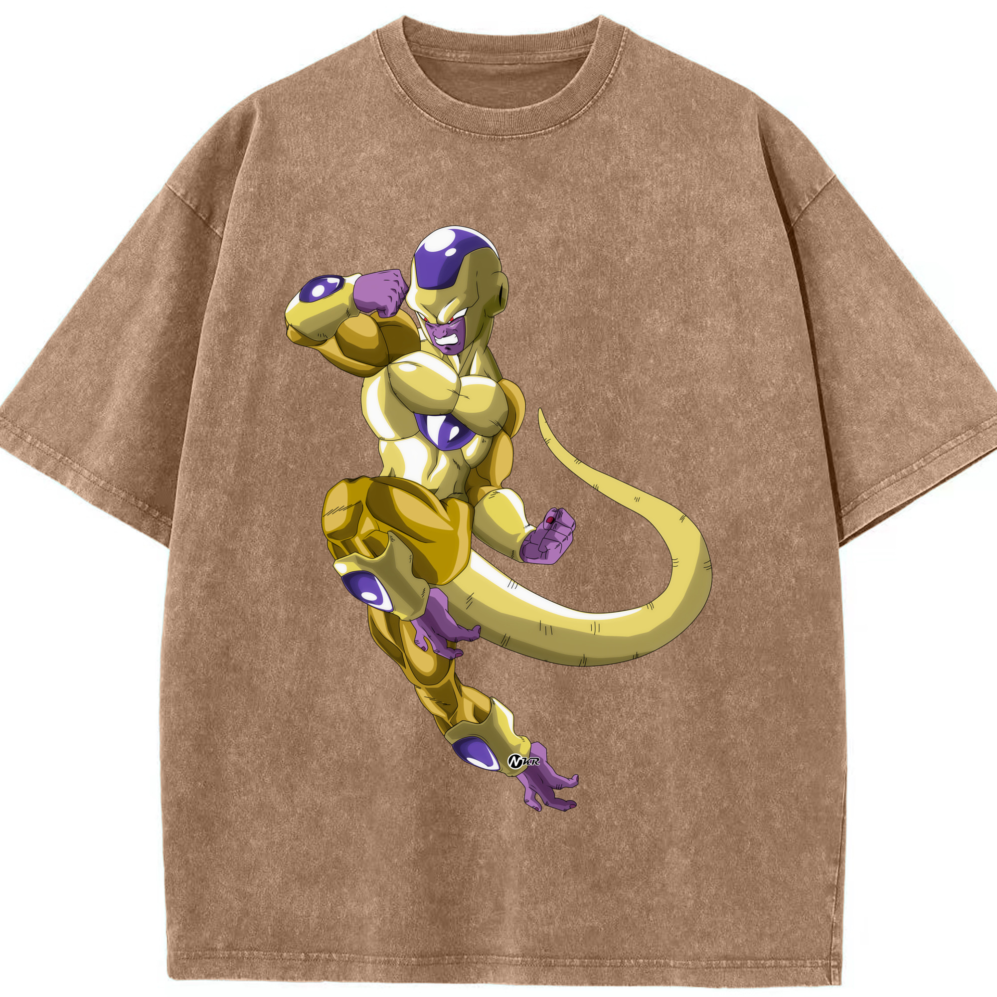 （画像用） ドラゴンボール フリーザ DRAGON BALL Frieza 綿100% ヴィンテージ風 半袖Tシャツ（フロントプリント）
