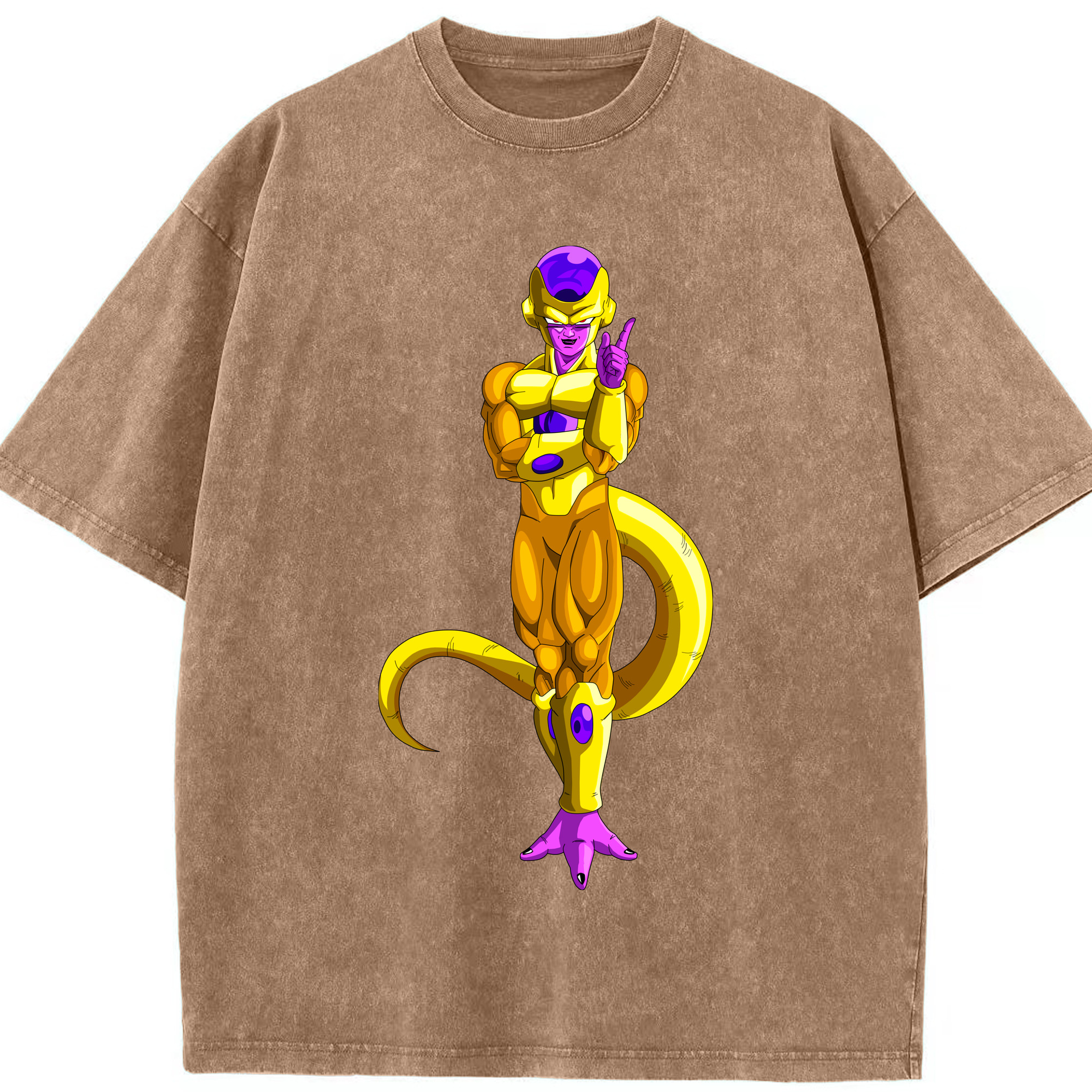 （画像用） ドラゴンボール フリーザ DRAGON BALL Frieza 綿100% ヴィンテージ風 半袖Tシャツ（フロントプリント）