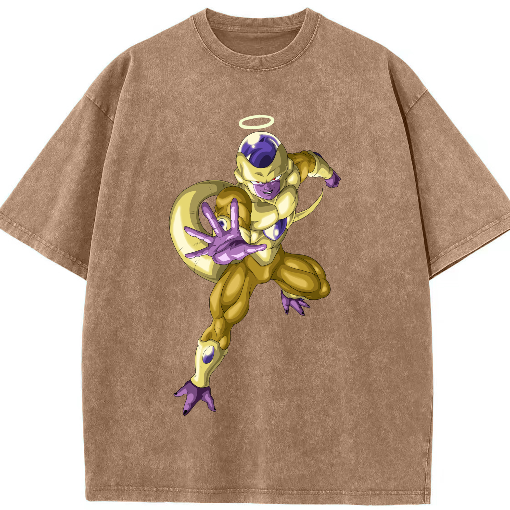 （画像用） ドラゴンボール フリーザ DRAGON BALL Frieza 綿100% ヴィンテージ風 半袖Tシャツ（フロントプリント）