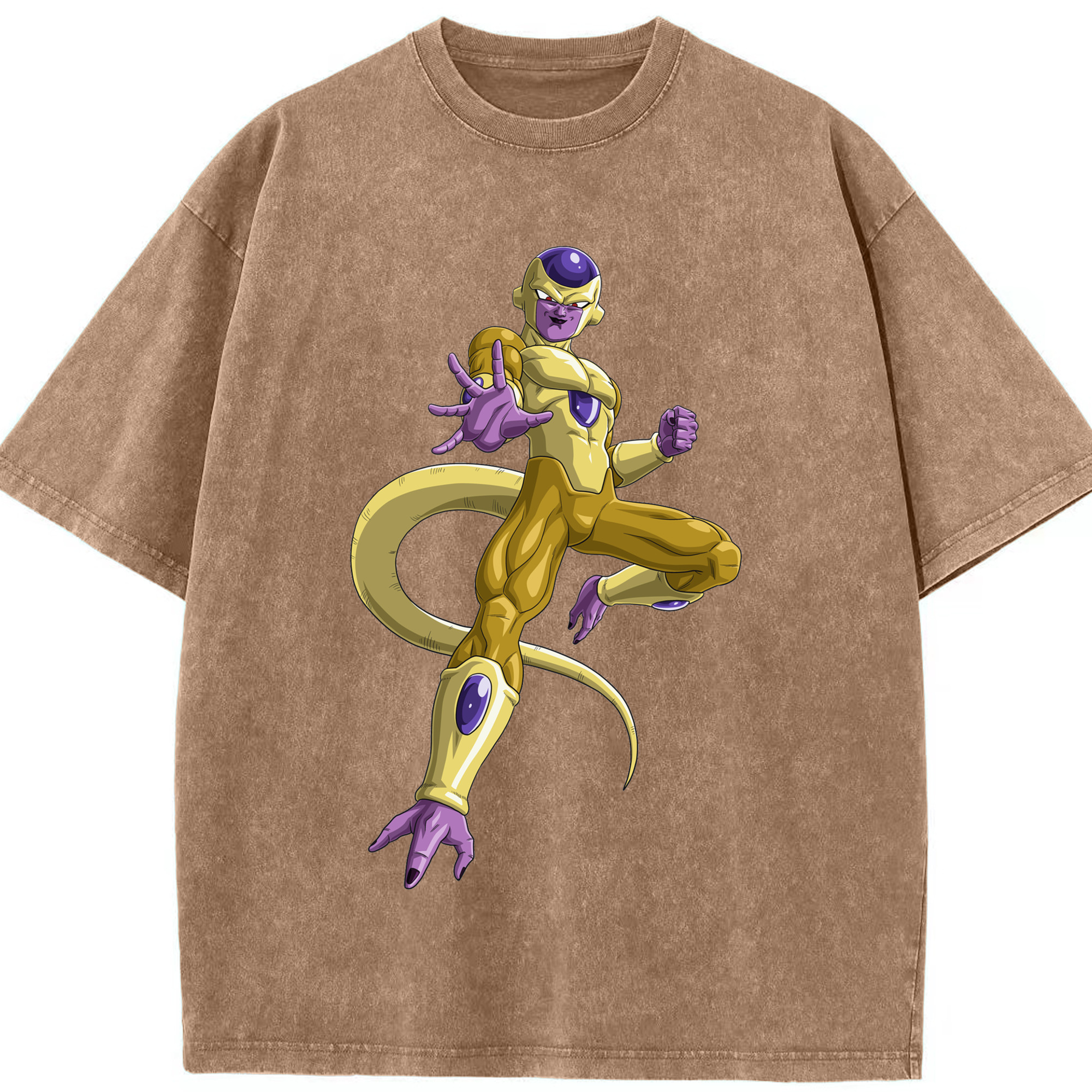 （画像用） ドラゴンボール フリーザ DRAGON BALL Frieza 綿100% ヴィンテージ風 半袖Tシャツ（フロントプリント）