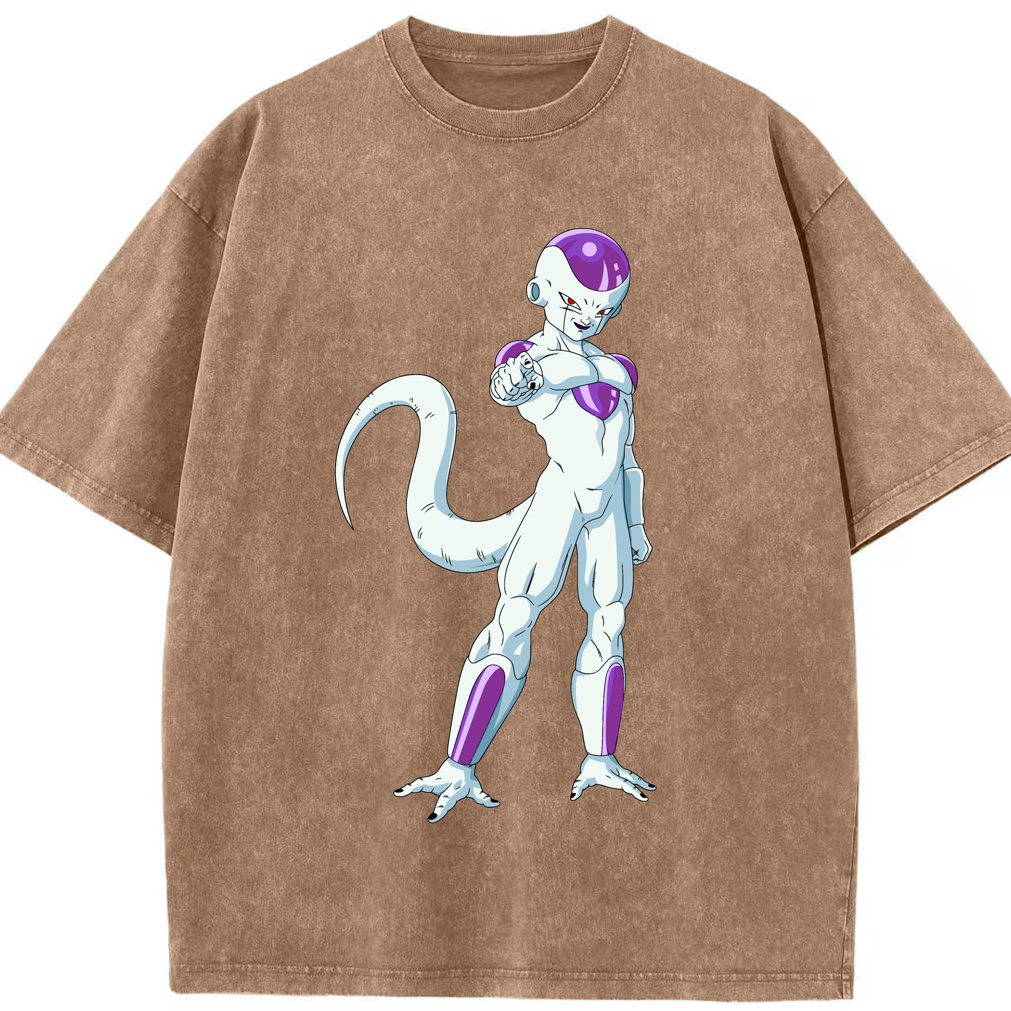 （画像用） ドラゴンボール フリーザ DRAGON BALL Frieza 綿100% ヴィンテージ風 半袖Tシャツ（フロントプリント）