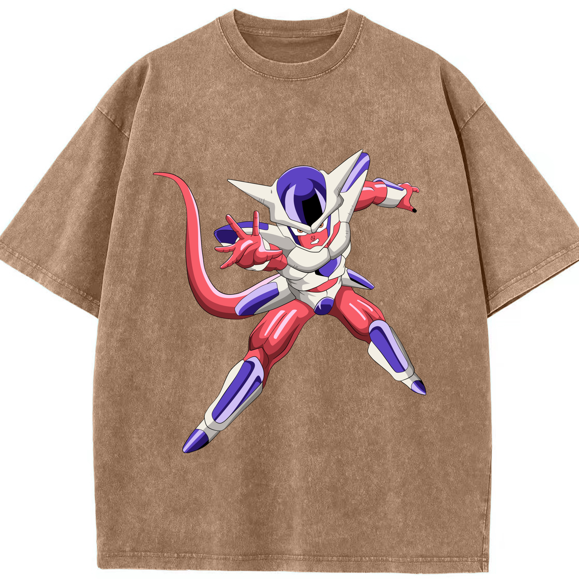 （画像用） ドラゴンボール フリーザ DRAGON BALL Frieza 綿100% ヴィンテージ風 半袖Tシャツ（フロントプリント）