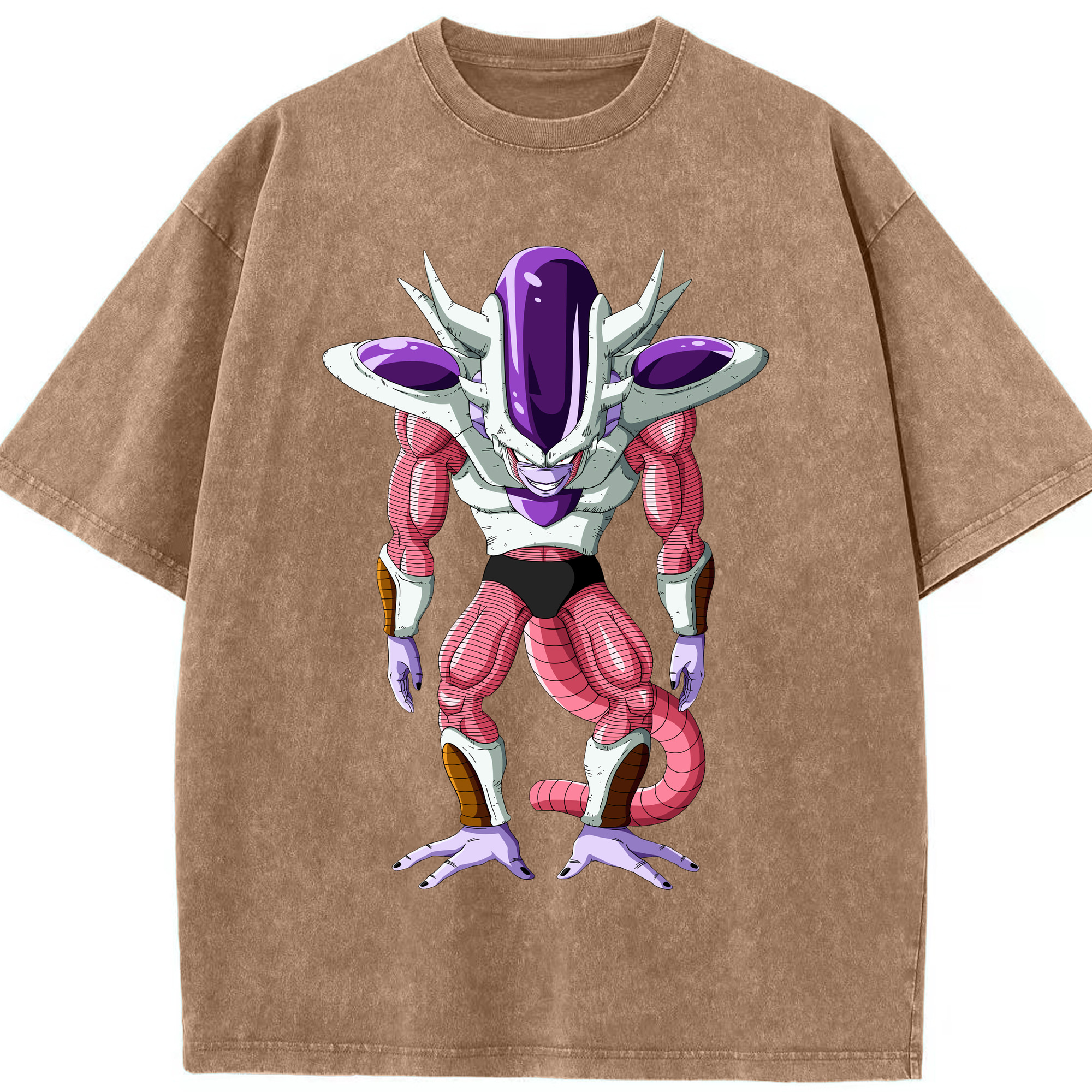 （画像用） ドラゴンボール フリーザ DRAGON BALL Frieza 綿100% ヴィンテージ風 半袖Tシャツ（フロントプリント）