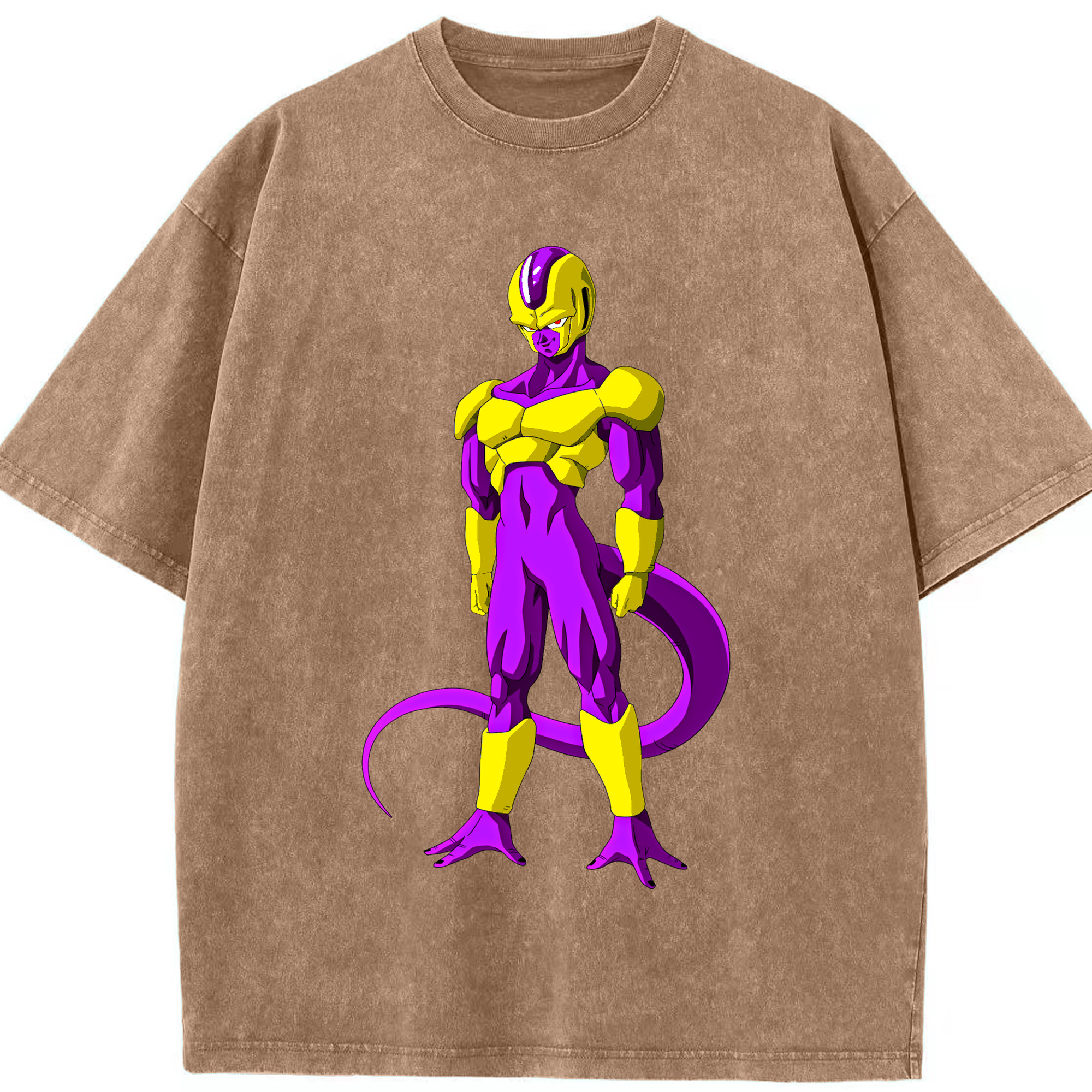 （画像用） ドラゴンボール フリーザ DRAGON BALL Frieza 綿100% ヴィンテージ風 半袖Tシャツ（フロントプリント）