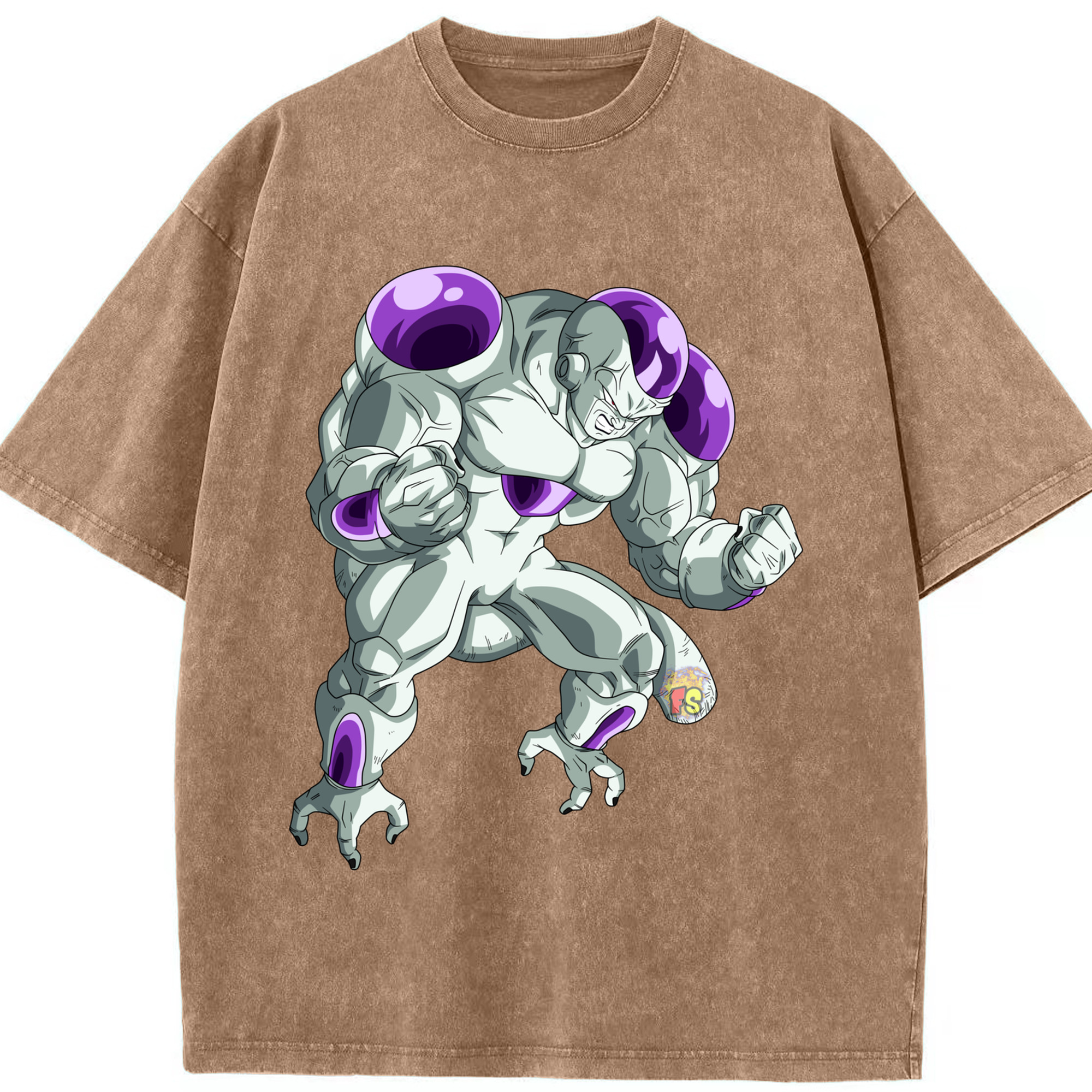 （画像用） ドラゴンボール フリーザ DRAGON BALL Frieza 綿100% ヴィンテージ風 半袖Tシャツ（フロントプリント）