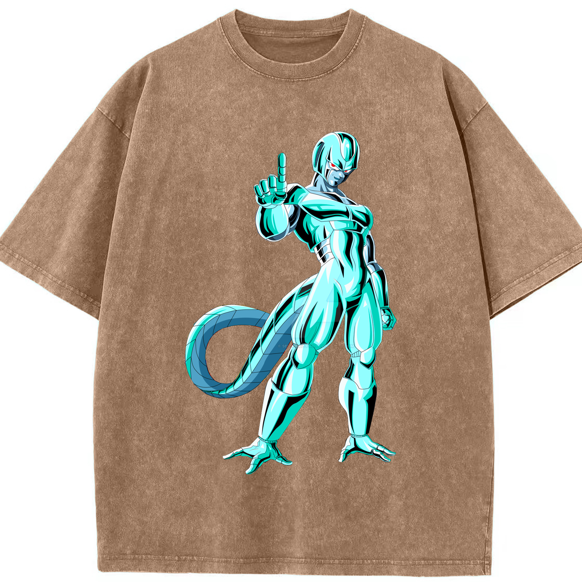 （画像用） ドラゴンボール クウラ DRAGON BALL Cooler Coora 綿100% ヴィンテージ風 半袖Tシャツ（フロントプリント）