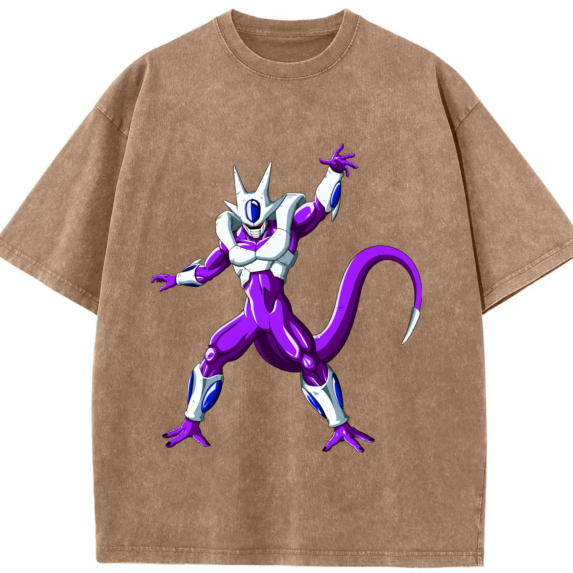 （画像用） ドラゴンボール クウラ DRAGON BALL Cooler Coora 綿100% ヴィンテージ風 半袖Tシャツ（フロントプリント）