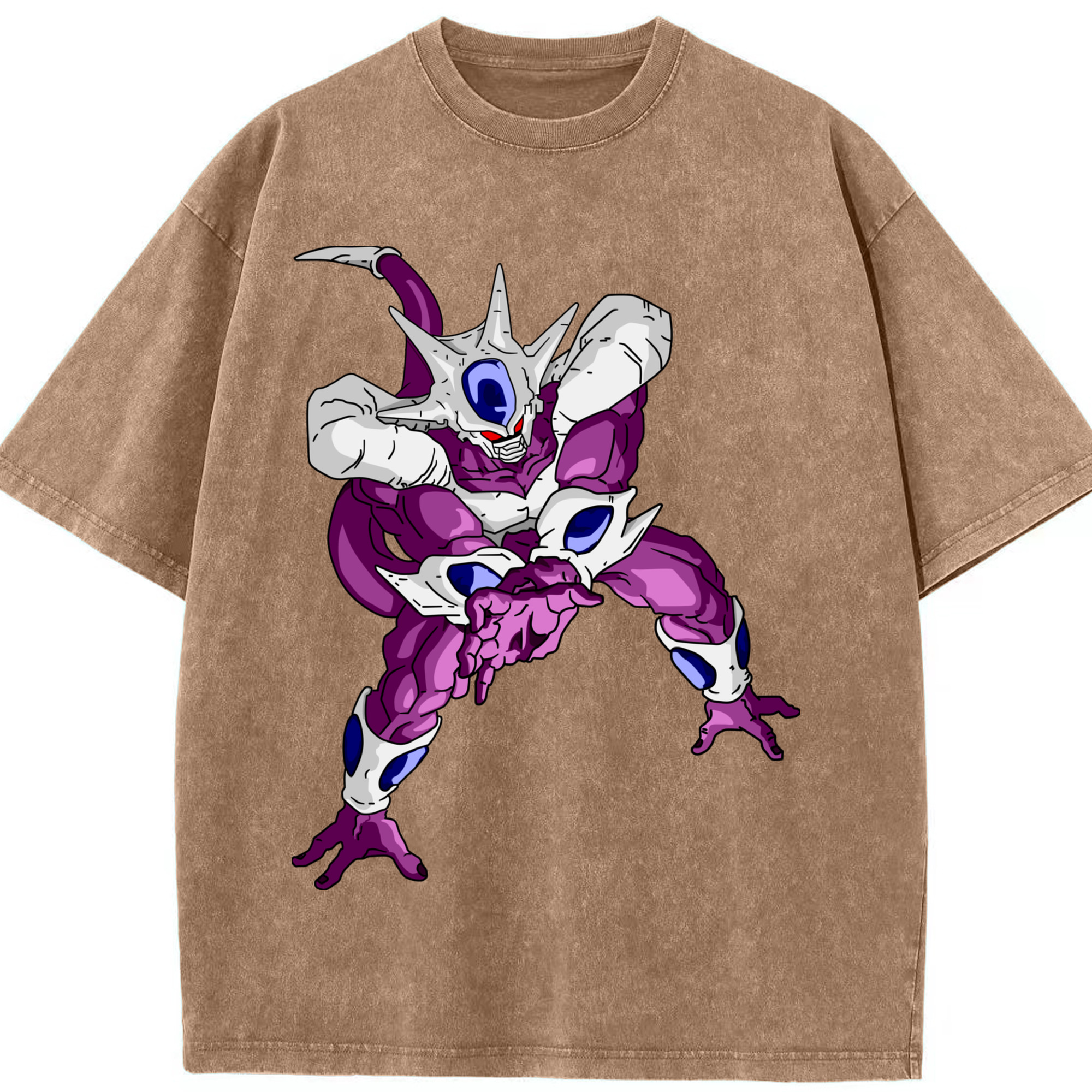 （画像用） ドラゴンボール クウラ DRAGON BALL Cooler Coora 綿100% ヴィンテージ風 半袖Tシャツ（フロントプリント）