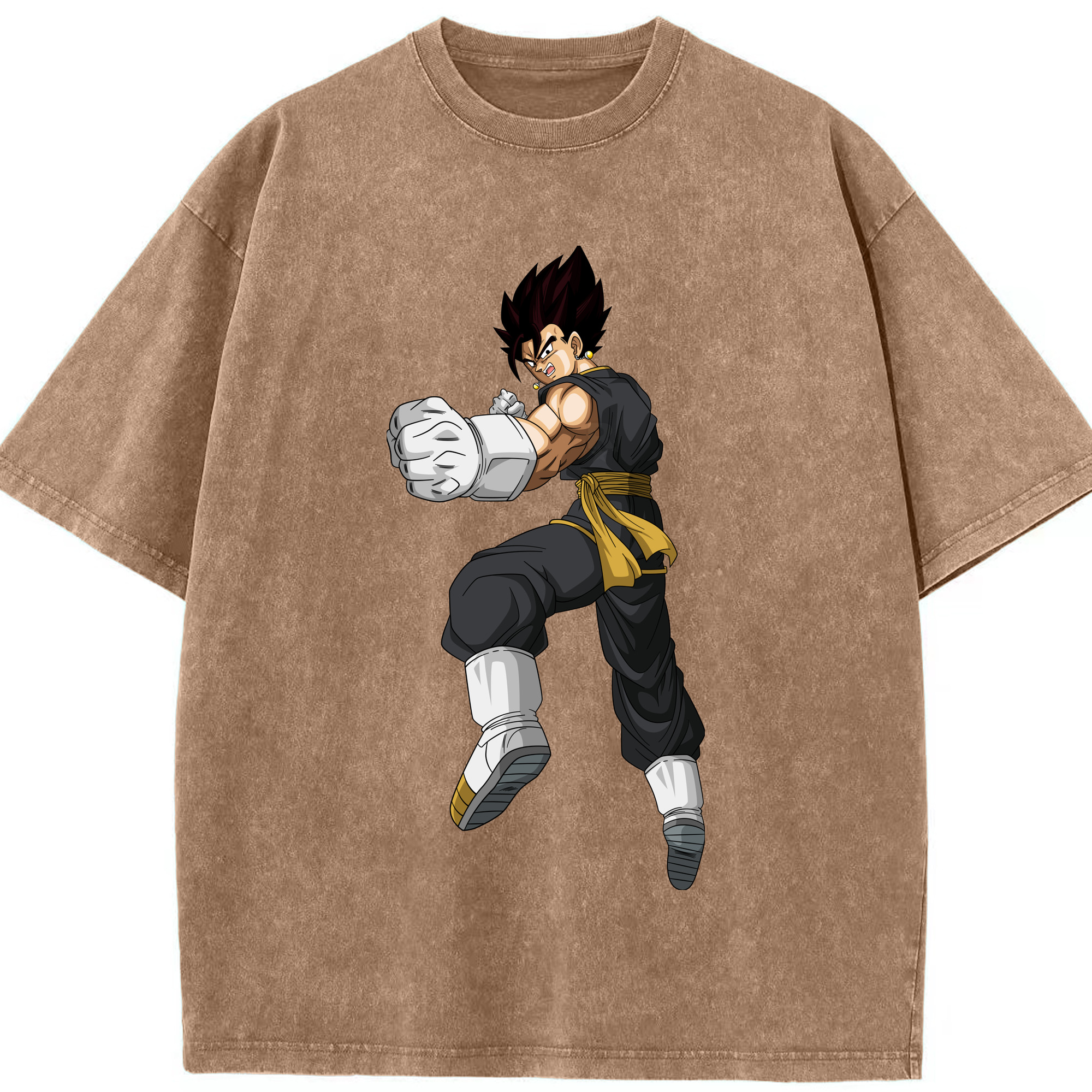 （画像用） ドラゴンボール ベジット DRAGON BALL Vegetto 綿100% ヴィンテージ風 半袖Tシャツ（フロントプリント）