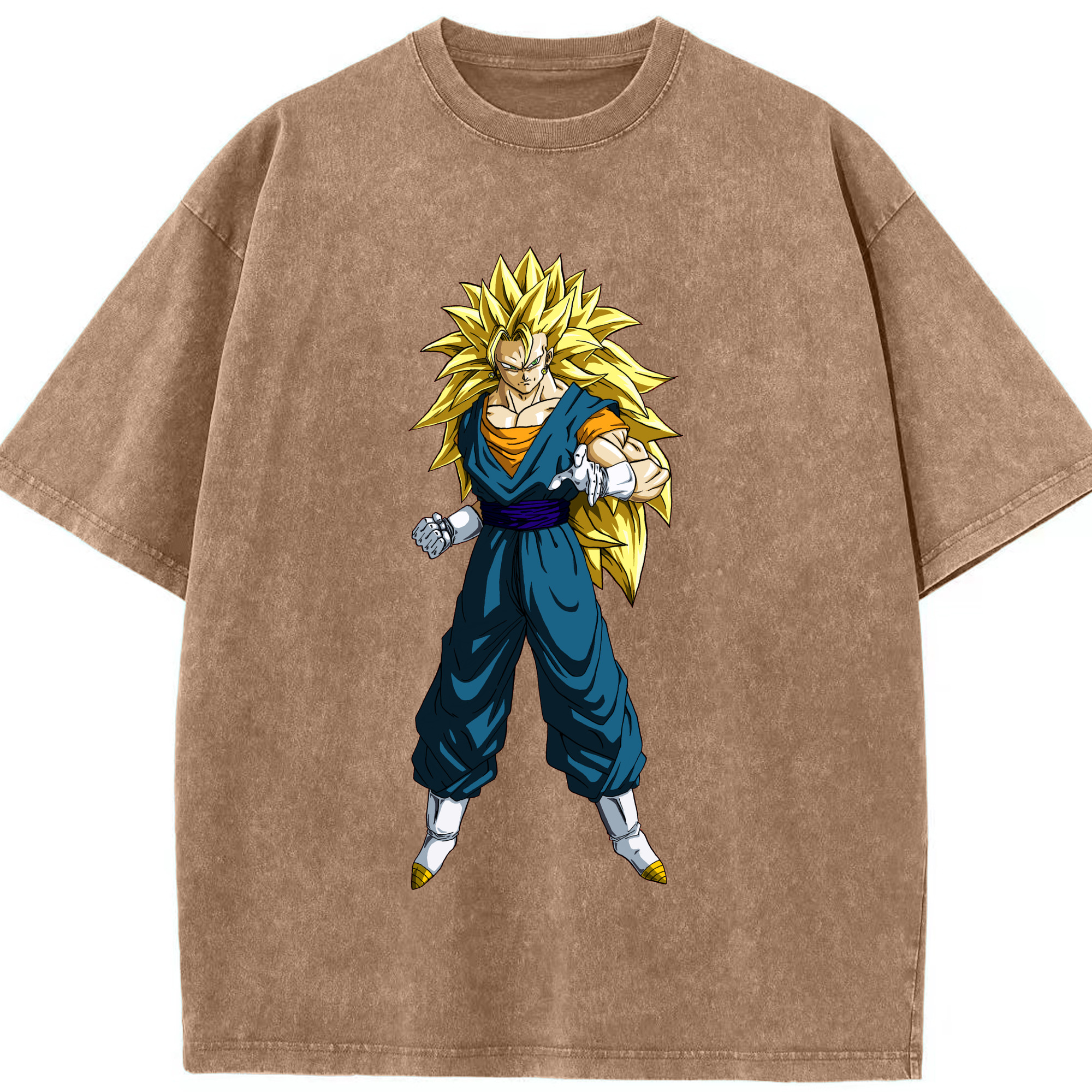 （画像用） ドラゴンボール ベジット DRAGON BALL Vegetto 綿100% ヴィンテージ風 半袖Tシャツ（フロントプリント）