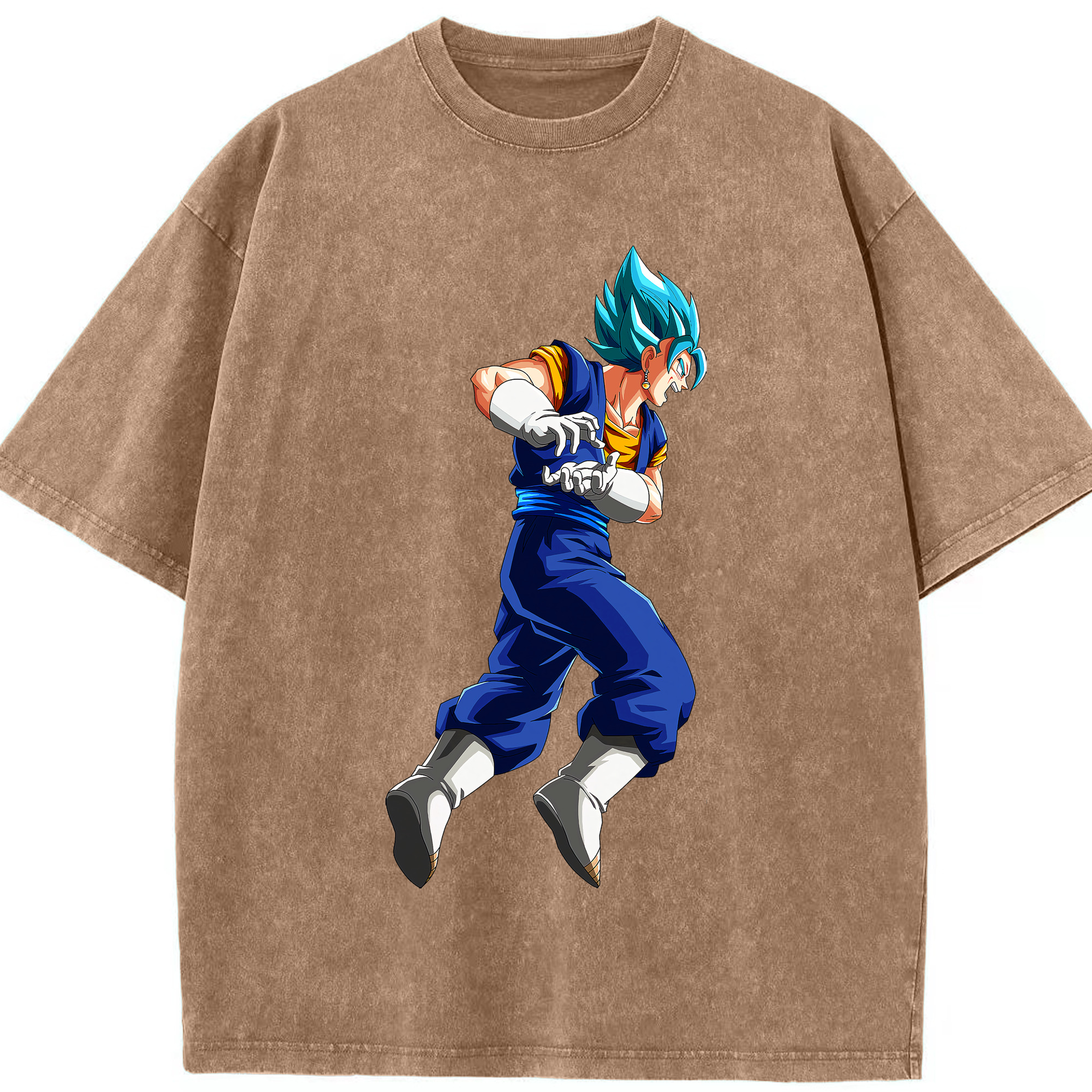 （画像用） ドラゴンボール ベジット DRAGON BALL Vegetto 綿100% ヴィンテージ風 半袖Tシャツ（フロントプリント）