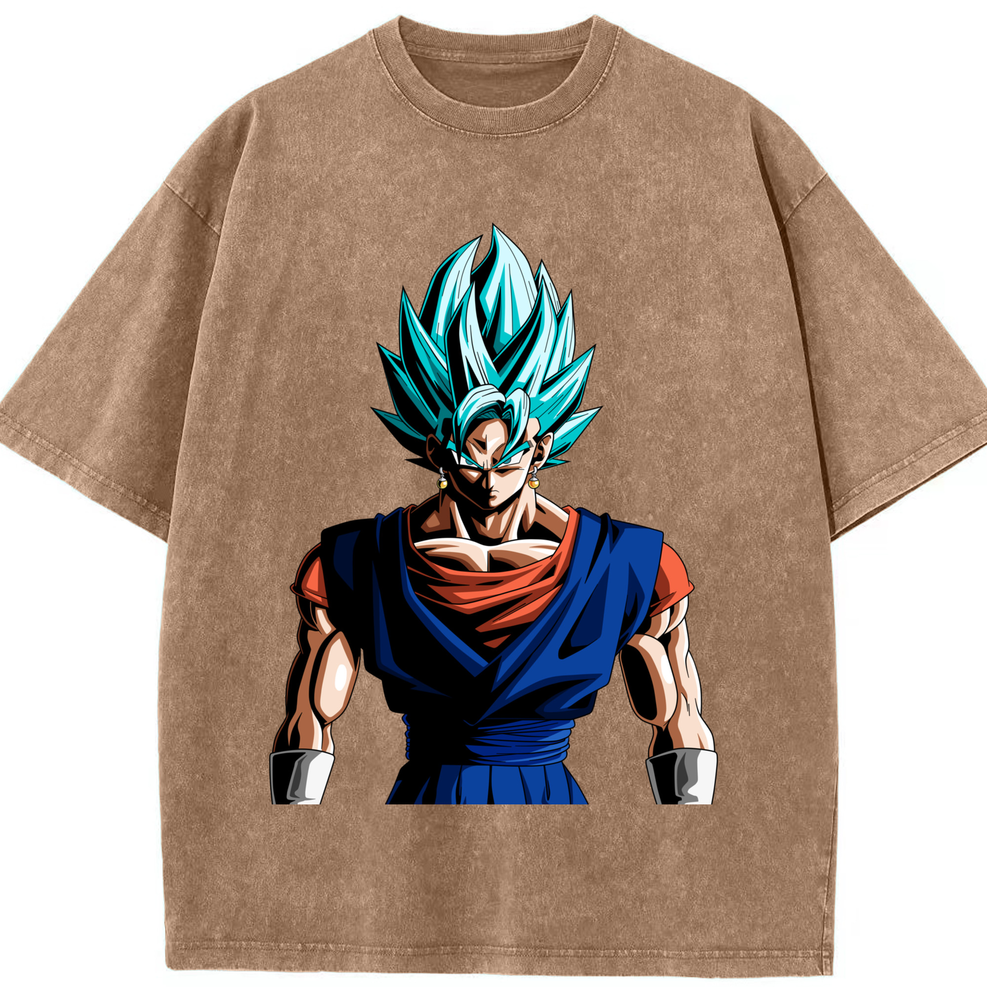 （画像用） ドラゴンボール ベジット DRAGON BALL Vegetto 綿100% ヴィンテージ風 半袖Tシャツ（フロントプリント）