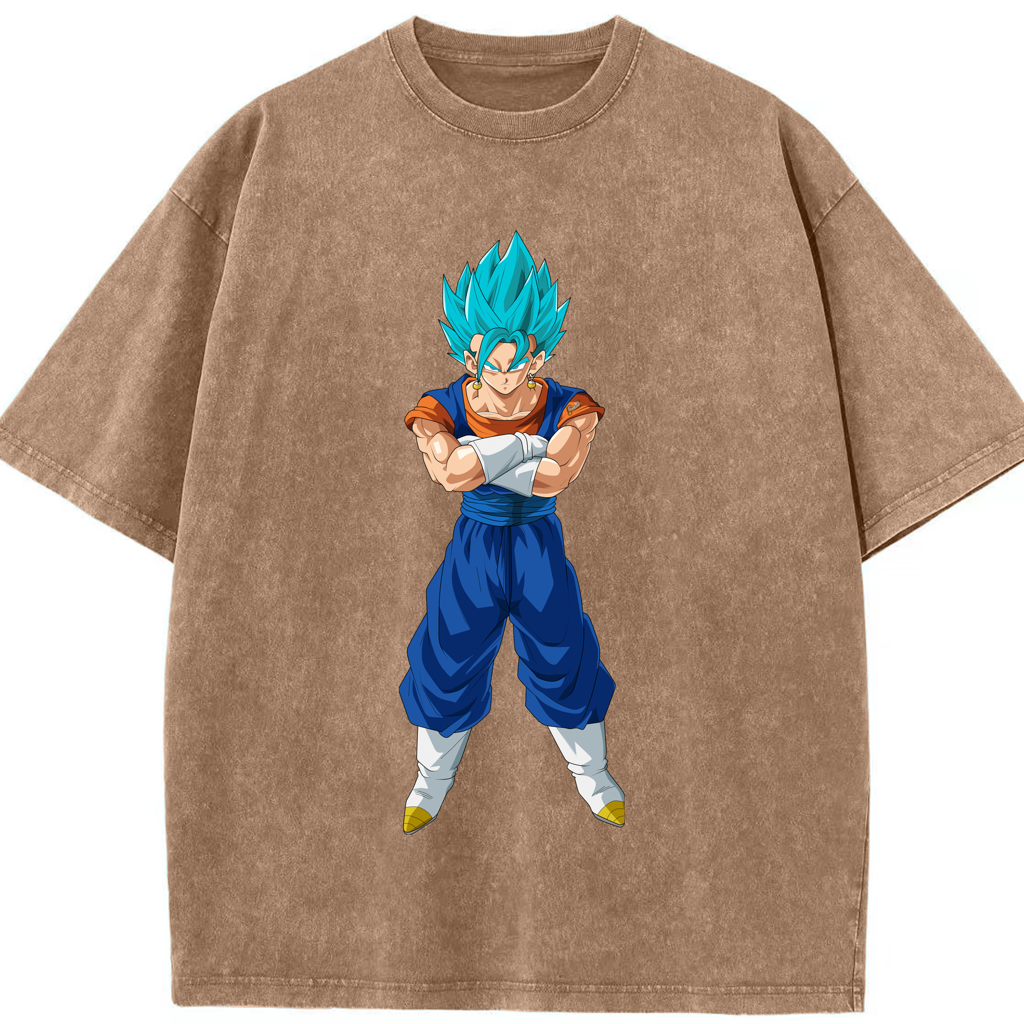 （画像用） ドラゴンボール ベジット DRAGON BALL Vegetto 綿100% ヴィンテージ風 半袖Tシャツ（フロントプリント）