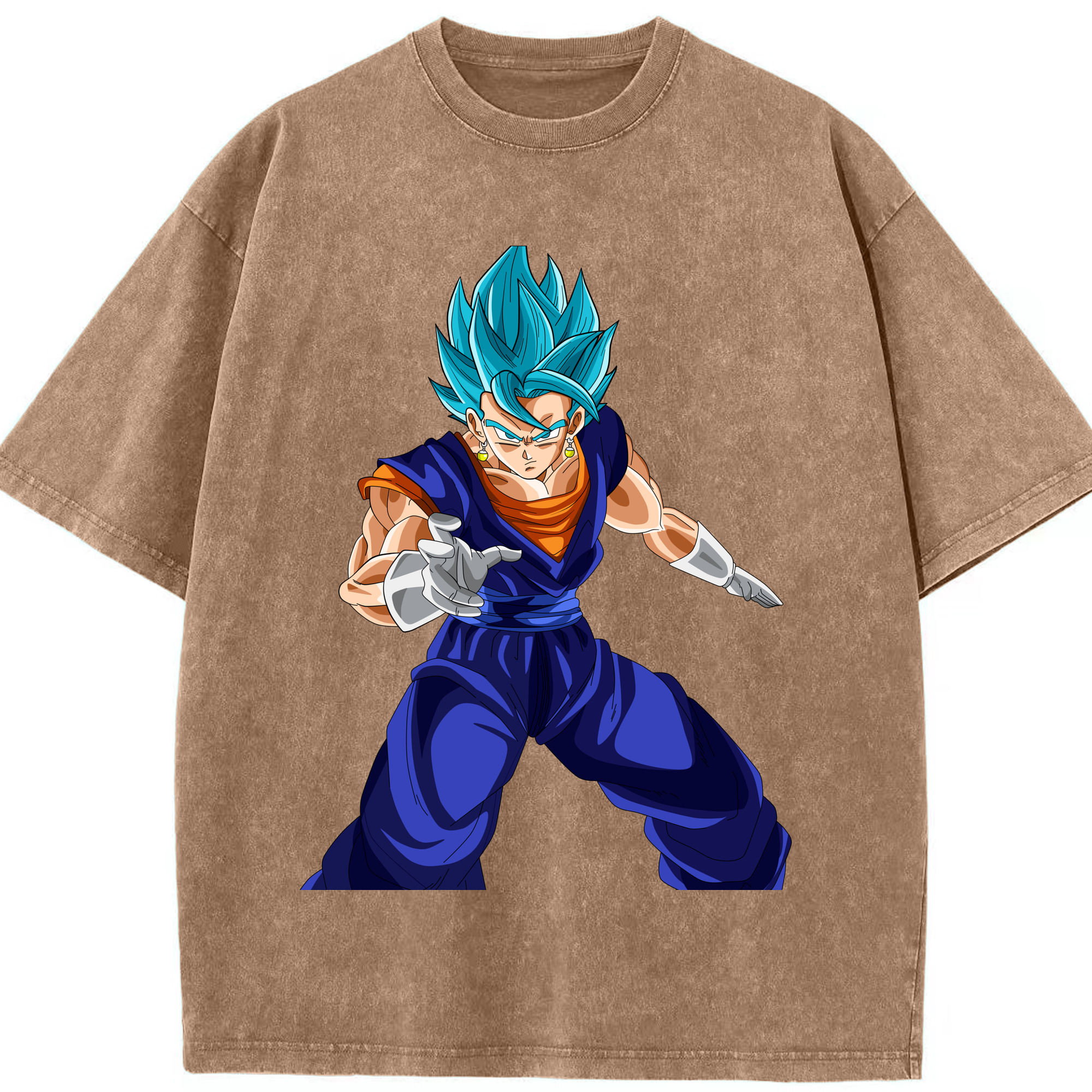 （画像用） ドラゴンボール ベジット DRAGON BALL Vegetto 綿100% ヴィンテージ風 半袖Tシャツ（フロントプリント）