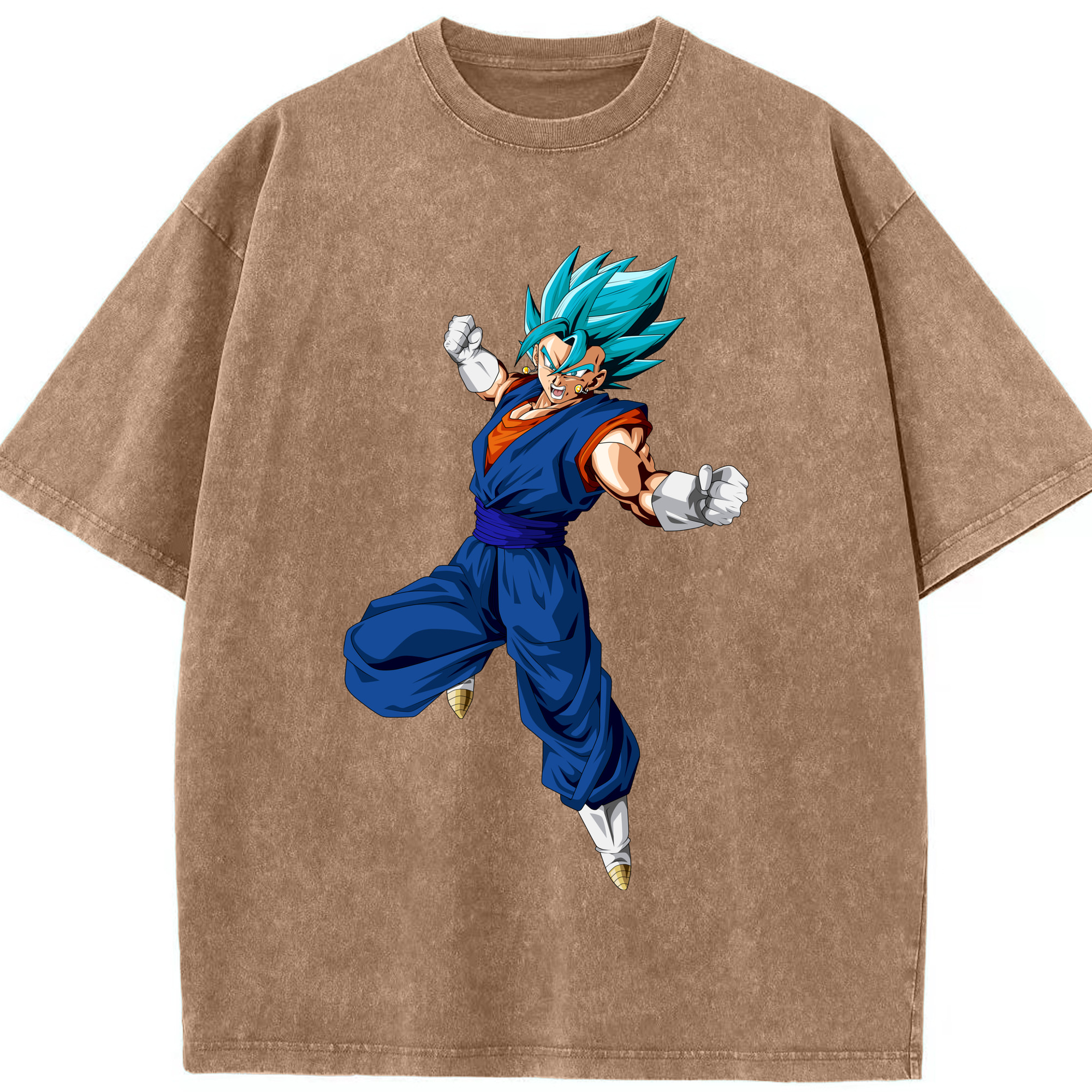 （画像用） ドラゴンボール ベジット DRAGON BALL Vegetto 綿100% ヴィンテージ風 半袖Tシャツ（フロントプリント）