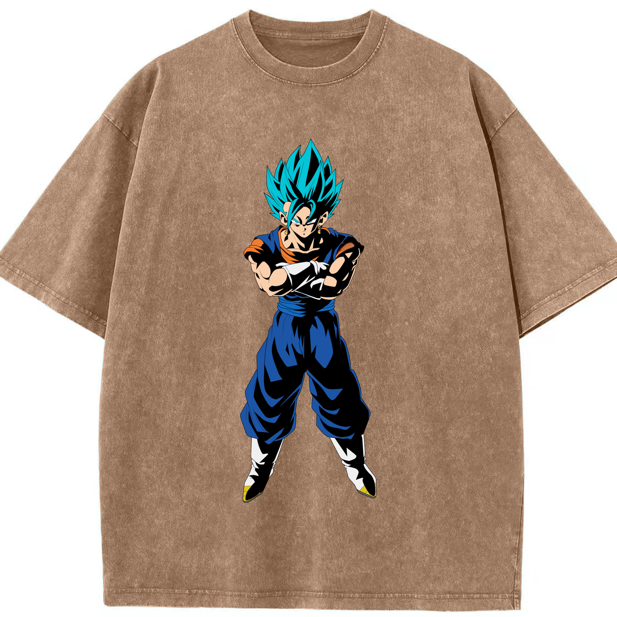 （画像用） ドラゴンボール ベジット DRAGON BALL Vegetto 綿100% ヴィンテージ風 半袖Tシャツ（フロントプリント）