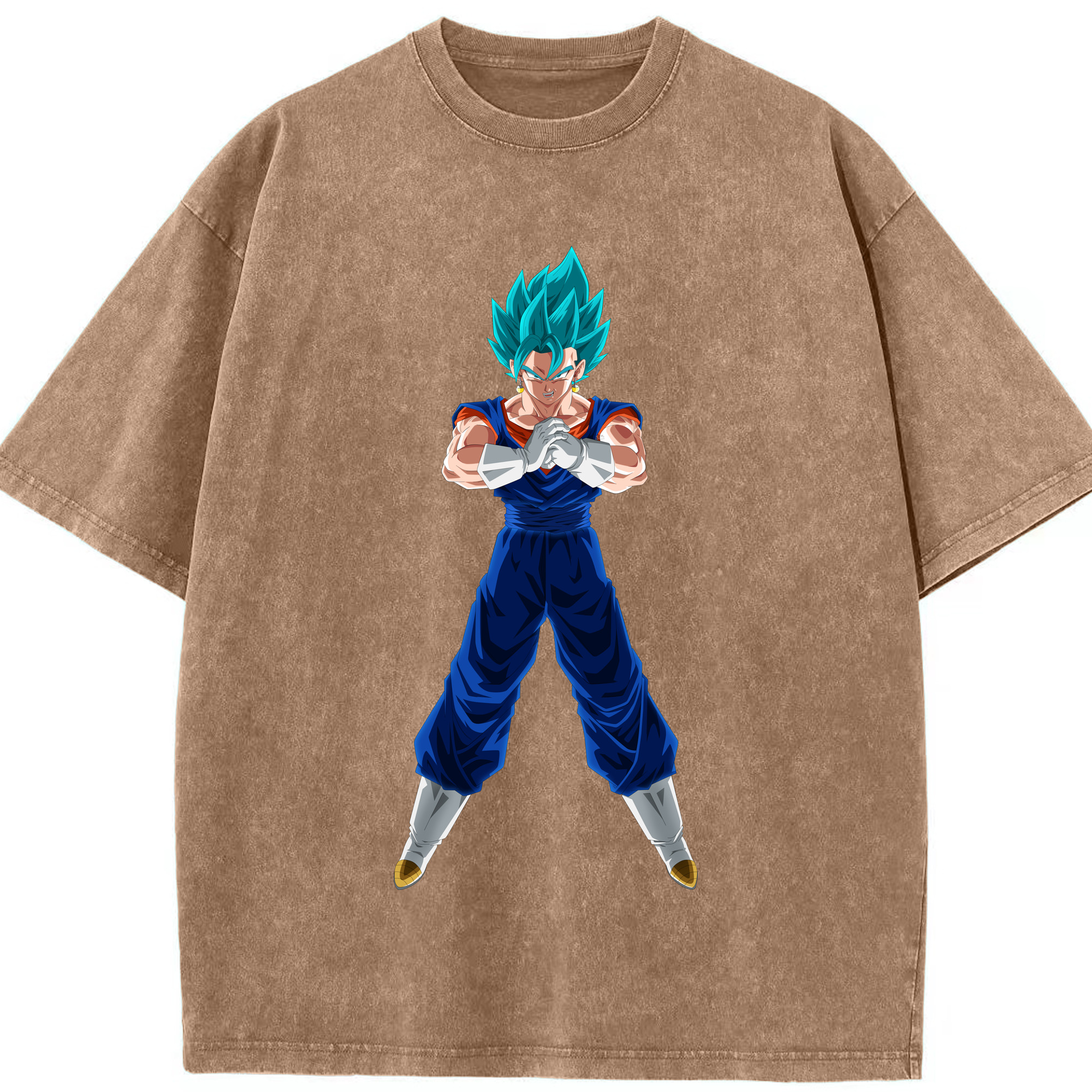 （画像用） ドラゴンボール ベジット DRAGON BALL Vegetto 綿100% ヴィンテージ風 半袖Tシャツ（フロントプリント）