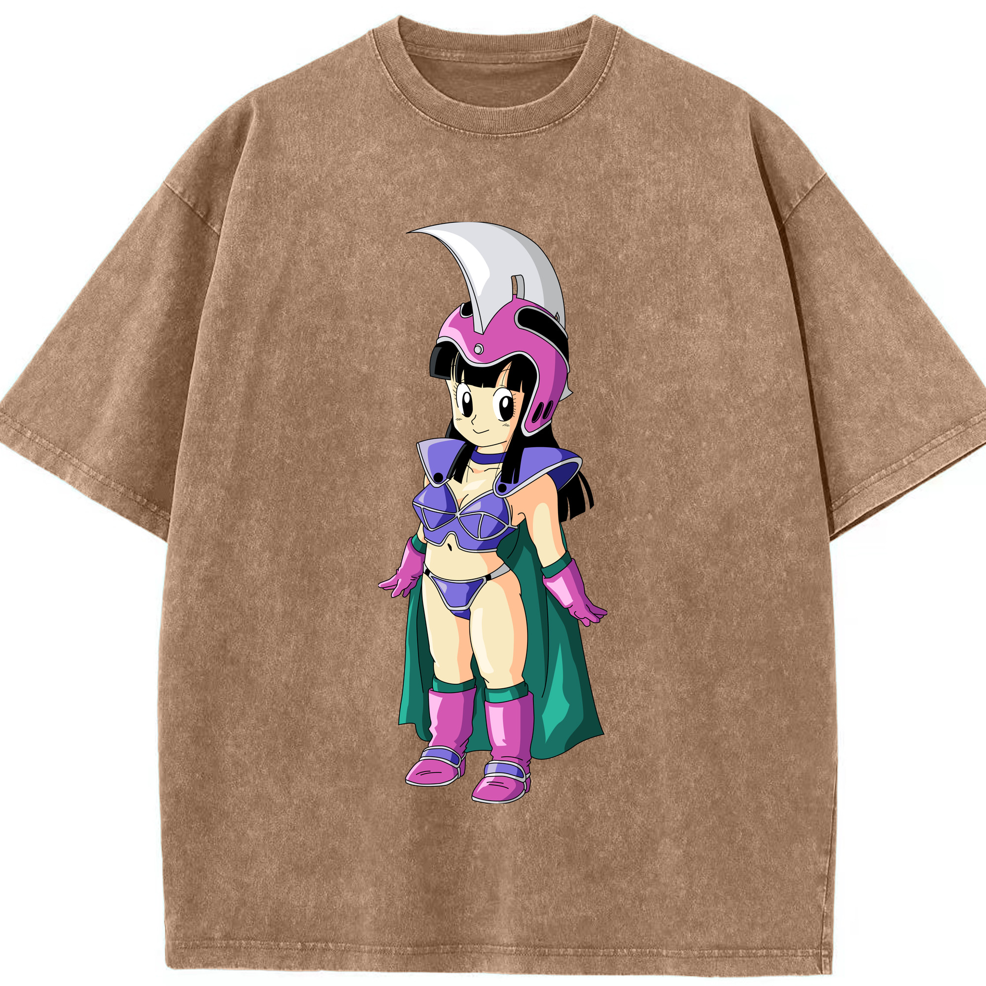 （画像用） ドラゴンボール チチ DRAGON BALL Chichi 綿100% ヴィンテージ風 半袖Tシャツ（フロントプリント）