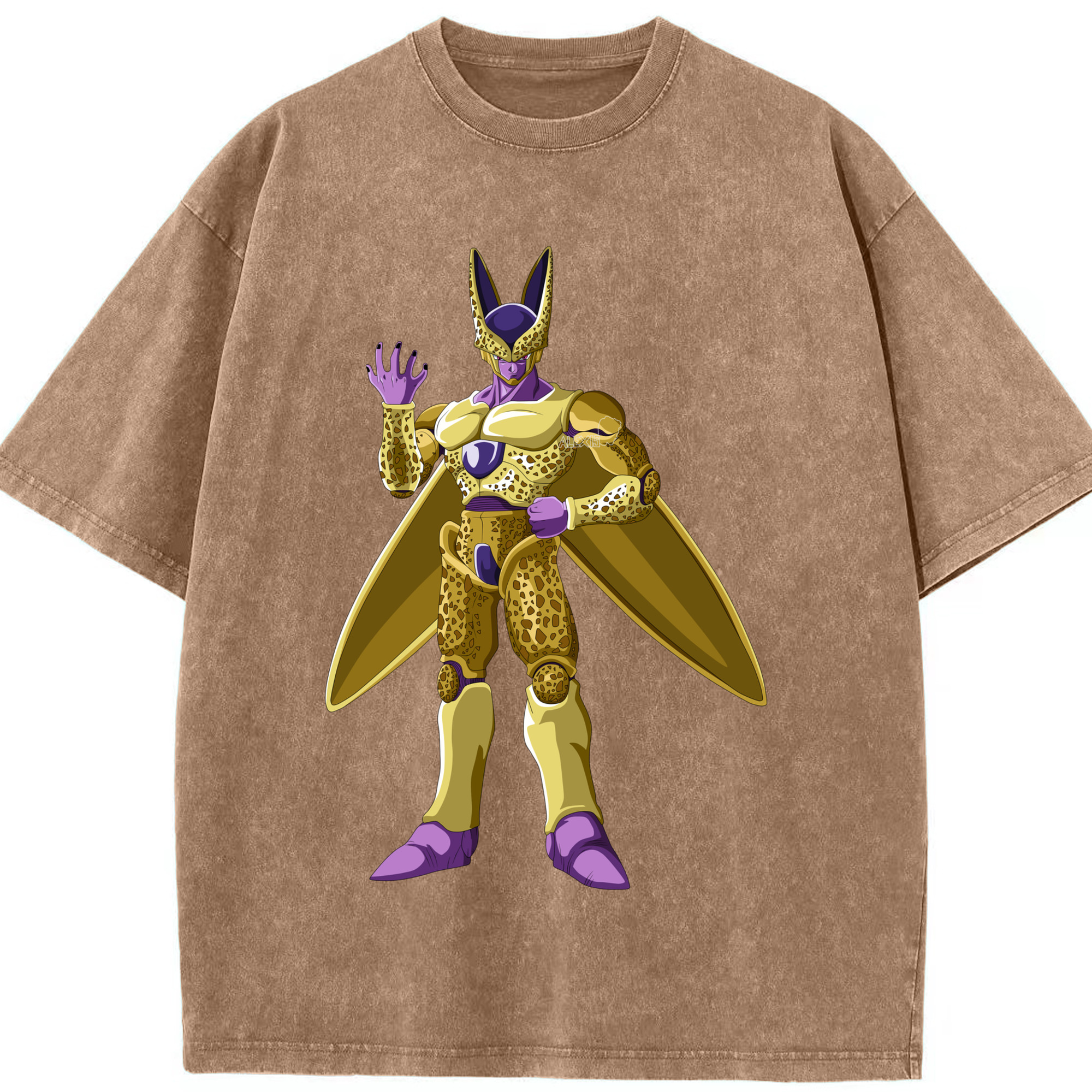（画像用） ドラゴンボール セル DRAGON BALL Cell 綿100% ヴィンテージ風 半袖Tシャツ（フロントプリント）