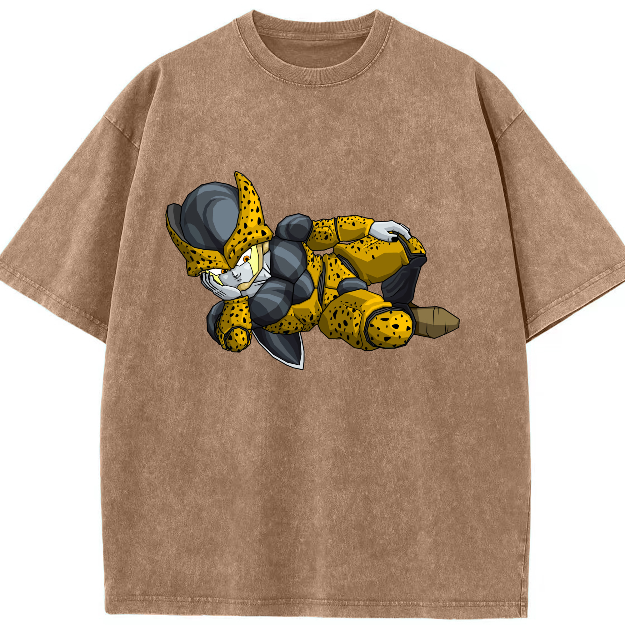 （画像用） ドラゴンボール セル DRAGON BALL Cell 綿100% ヴィンテージ風 半袖Tシャツ（フロントプリント）