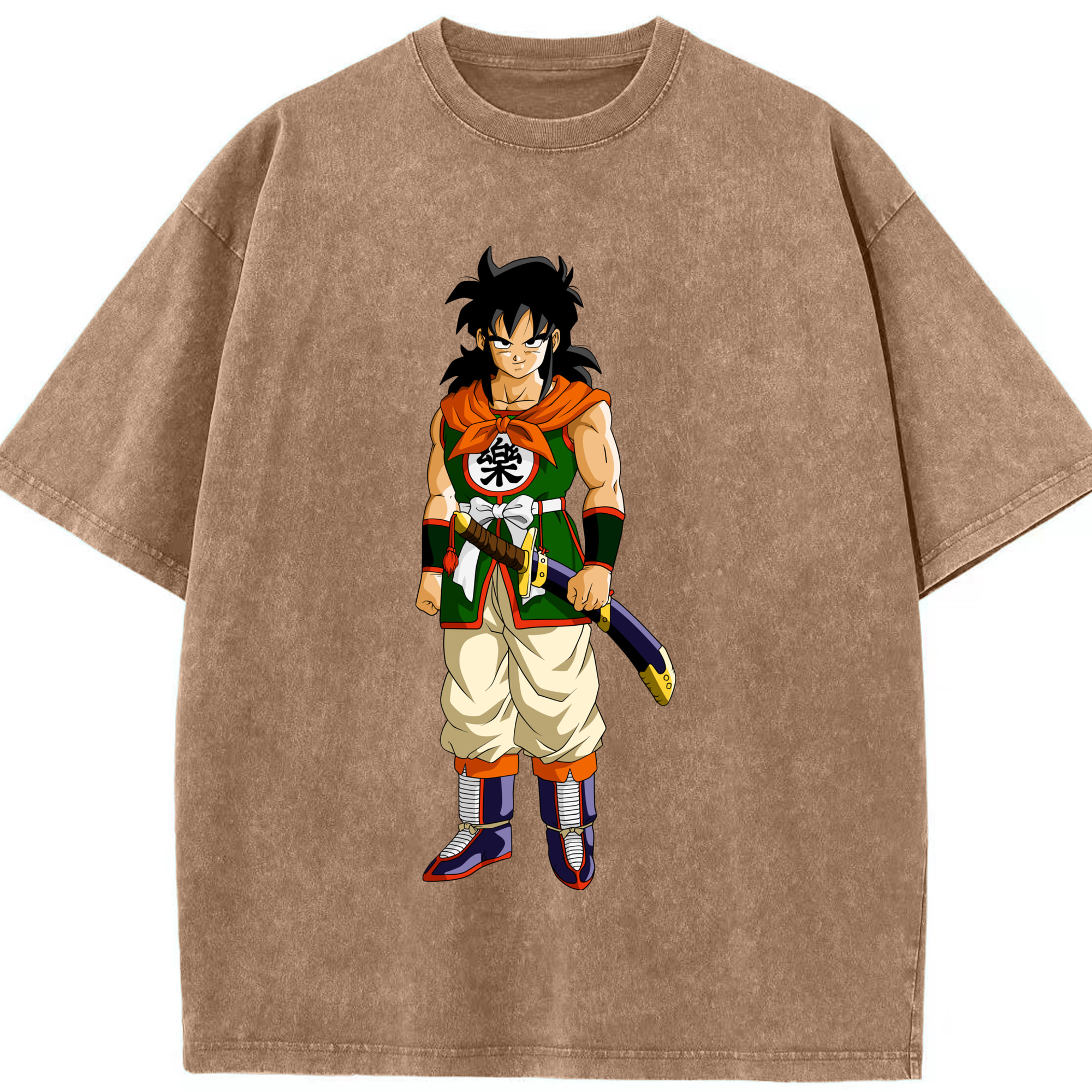 （画像用） ドラゴンボール ヤムチャ DRAGON BALL Yamcha 綿100% ヴィンテージ風 半袖Tシャツ（フロントプリント）