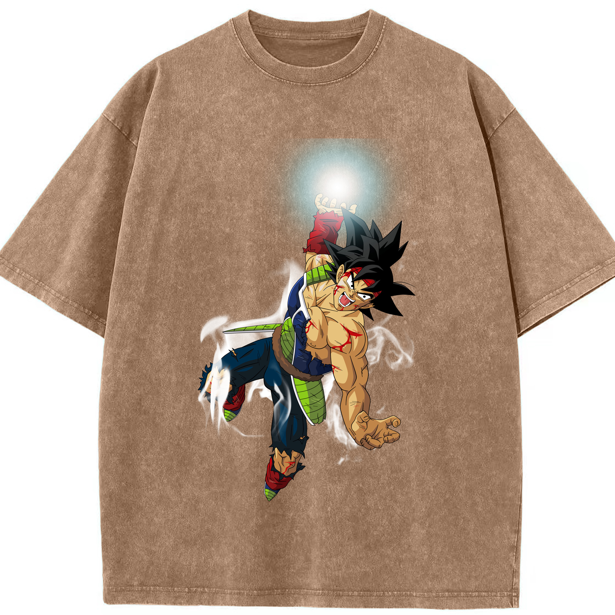 （画像用） ドラゴンボール バーダック DRAGON BALL Burdock 綿100% ヴィンテージ風 半袖Tシャツ（フロントプリント）