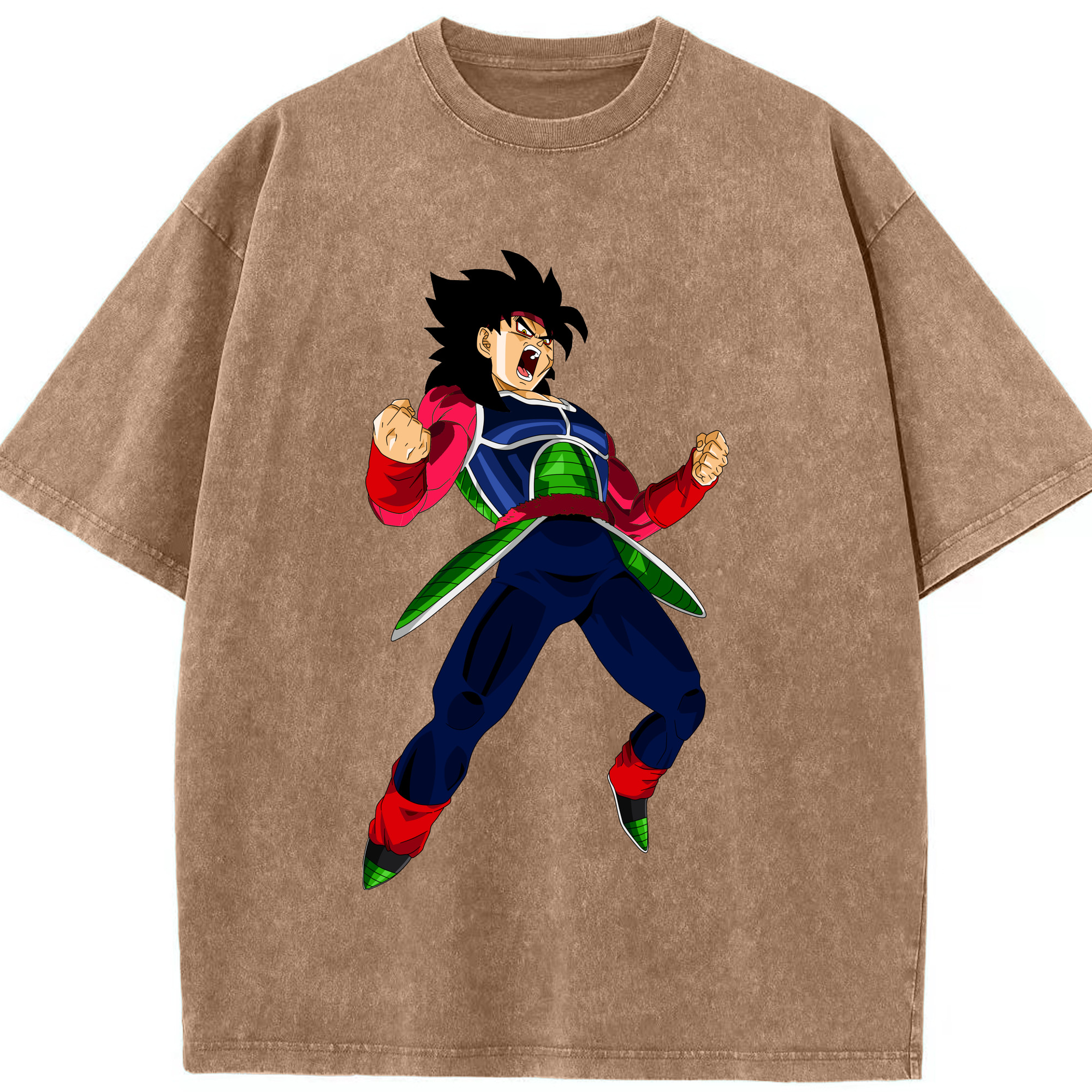 （画像用） ドラゴンボール バーダック DRAGON BALL Burdock 綿100% ヴィンテージ風 半袖Tシャツ（フロントプリント）