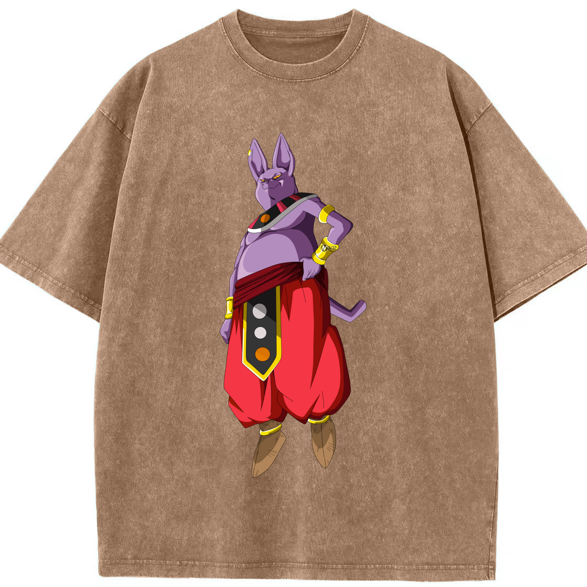 （画像用） ドラゴンボール シャンパ DRAGON BALL Champa 綿100% ヴィンテージ風 半袖Tシャツ（フロントプリント）