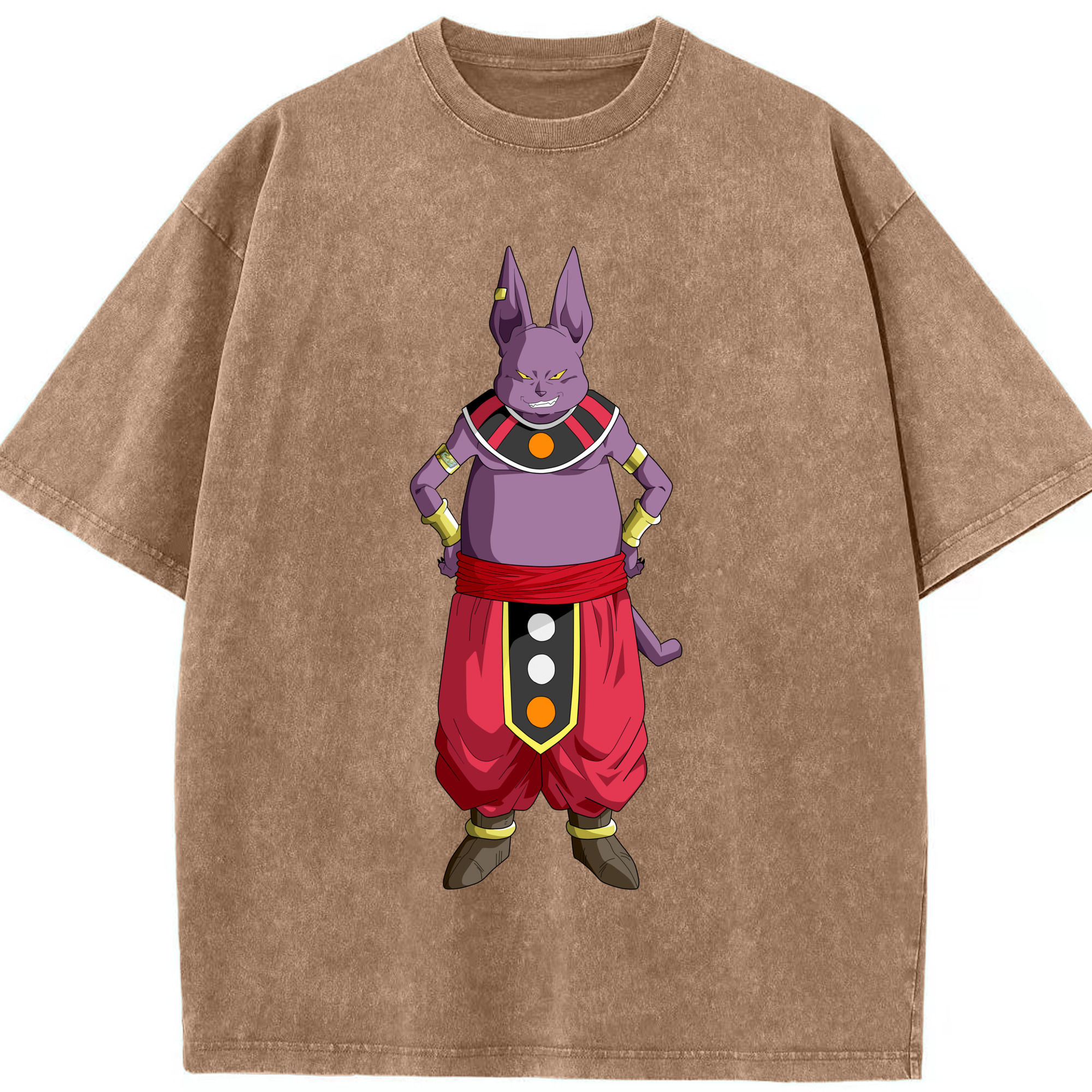 （画像用） ドラゴンボール シャンパ DRAGON BALL Champa 綿100% ヴィンテージ風 半袖Tシャツ（フロントプリント）