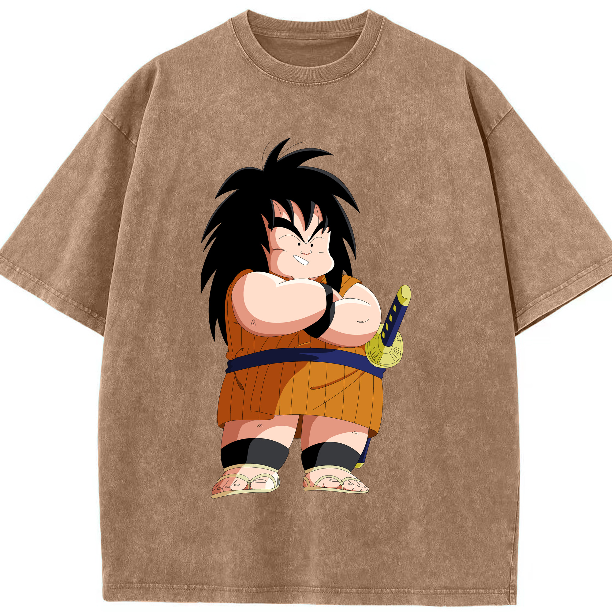 （画像用） ドラゴンボール やじろべえ DRAGON BALL Yajirobe 綿100% ヴィンテージ風 半袖Tシャツ（フロントプリント）