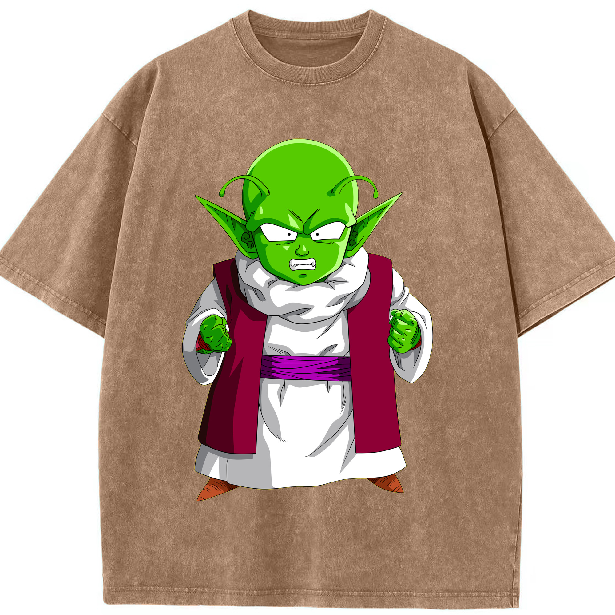 （画像用） ドラゴンボール ピッコロ DRAGON BALL Piccolo 綿100% ヴィンテージ風 半袖Tシャツ（フロントプリント）