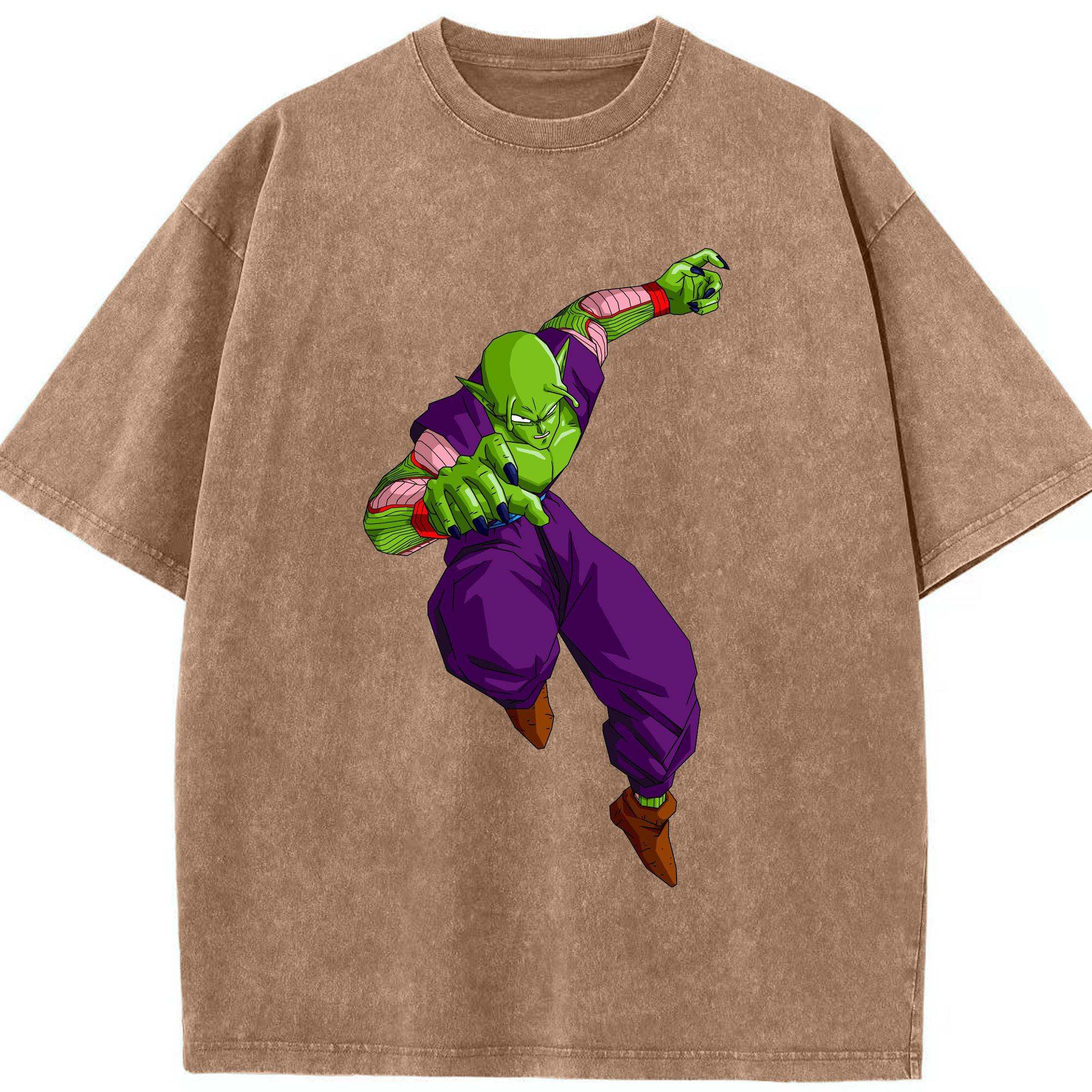 （画像用） ドラゴンボール ピッコロ DRAGON BALL Piccolo 綿100% ヴィンテージ風 半袖Tシャツ（フロントプリント）