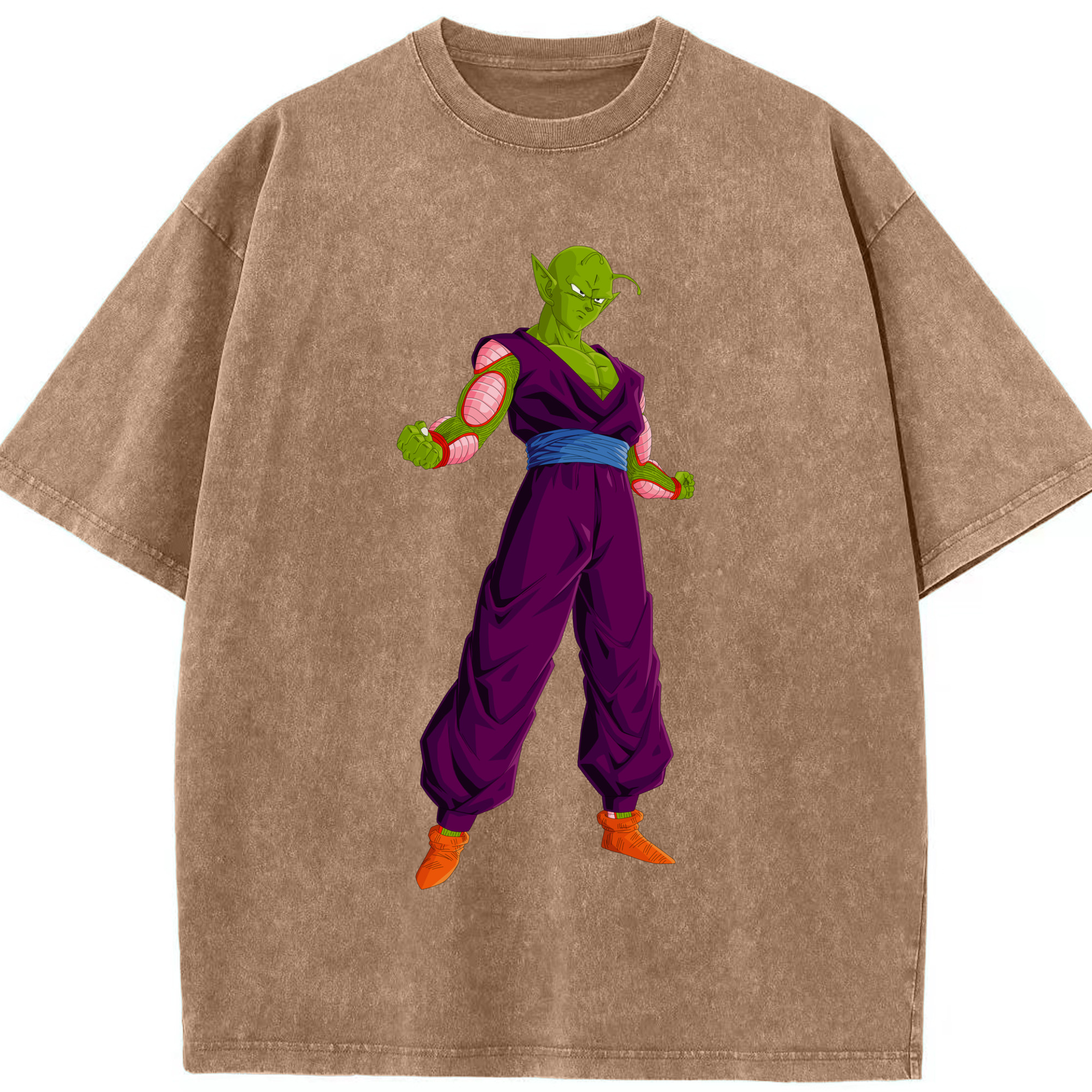 （画像用） ドラゴンボール ピッコロ DRAGON BALL Piccolo 綿100% ヴィンテージ風 半袖Tシャツ（フロントプリント）