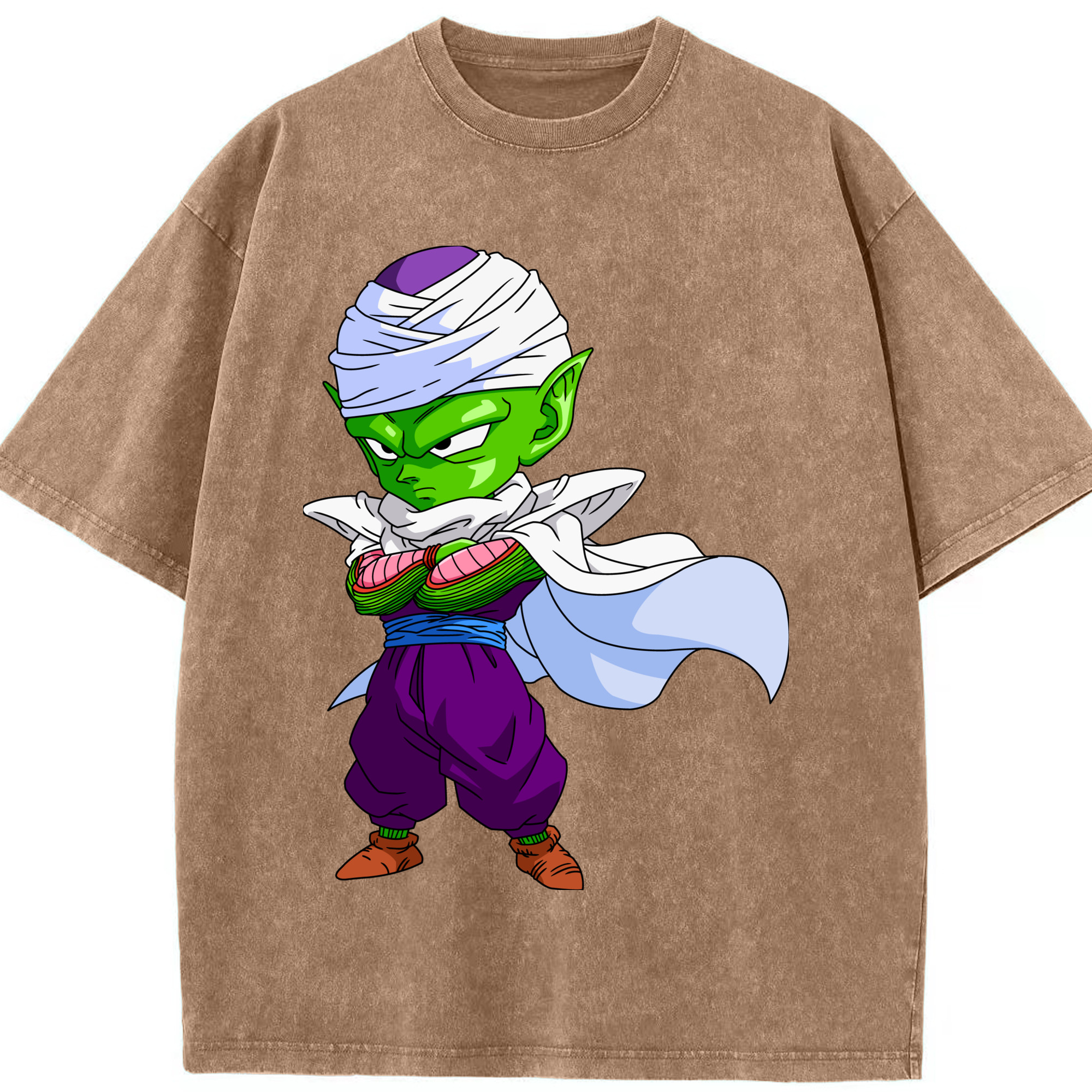 （画像用） ドラゴンボール ピッコロ DRAGON BALL Piccolo 綿100% ヴィンテージ風 半袖Tシャツ（フロントプリント）
