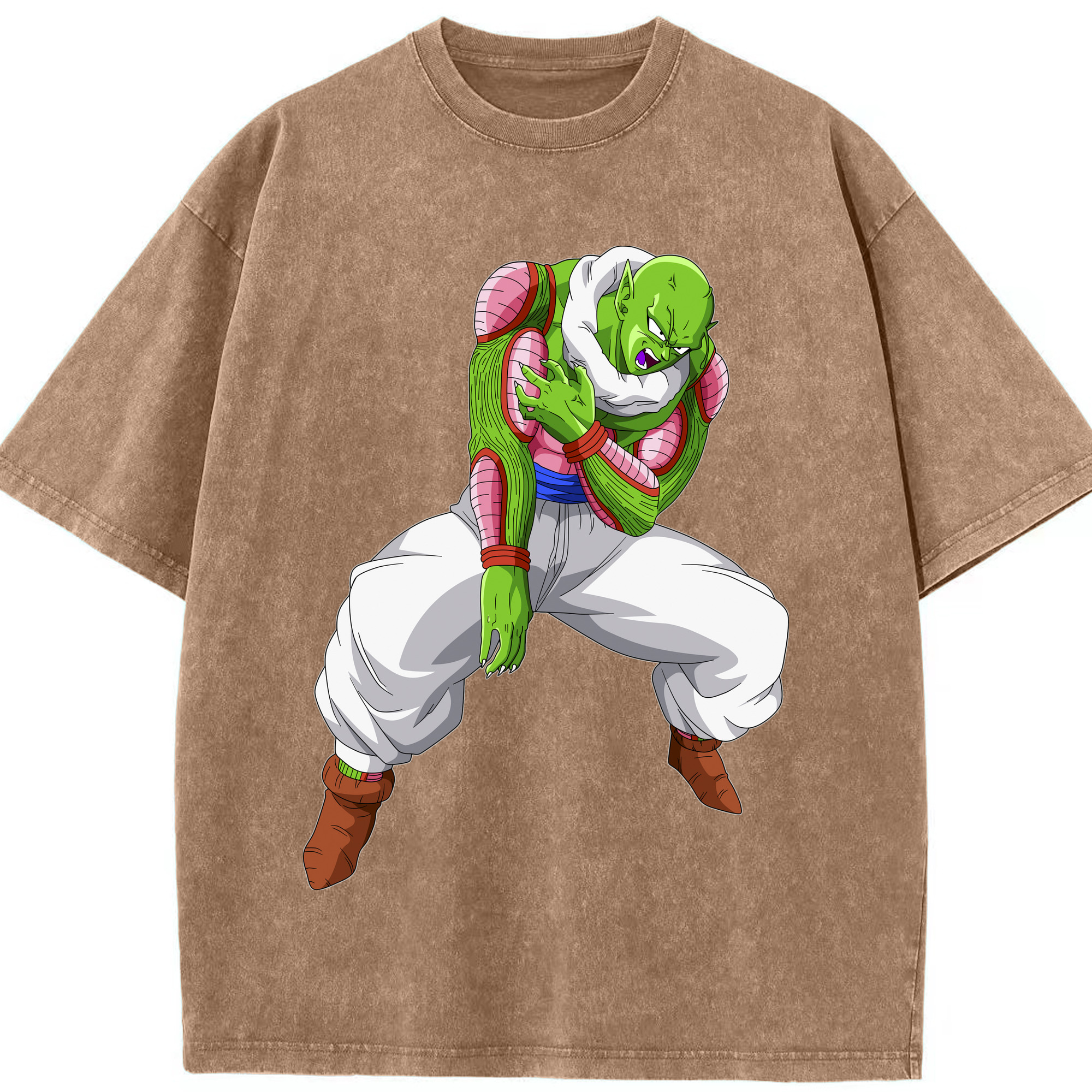 （画像用） ドラゴンボール ピッコロ DRAGON BALL Piccolo 綿100% ヴィンテージ風 半袖Tシャツ（フロントプリント）