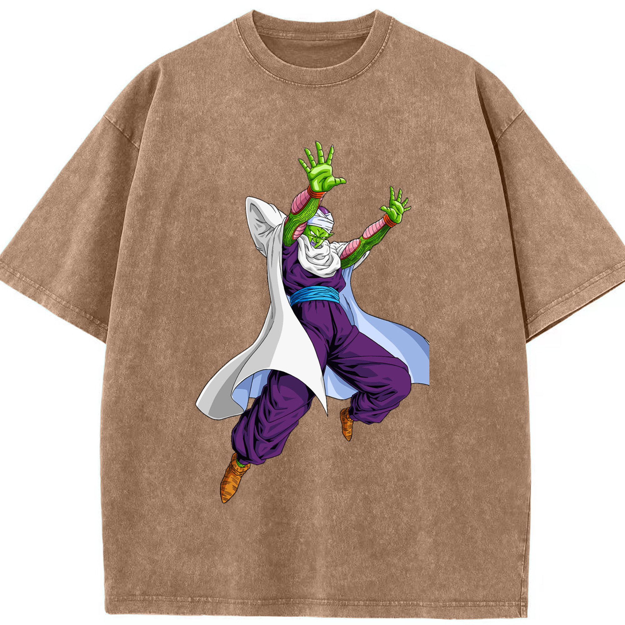 （画像用） ドラゴンボール ピッコロ DRAGON BALL Piccolo 綿100% ヴィンテージ風 半袖Tシャツ（フロントプリント）