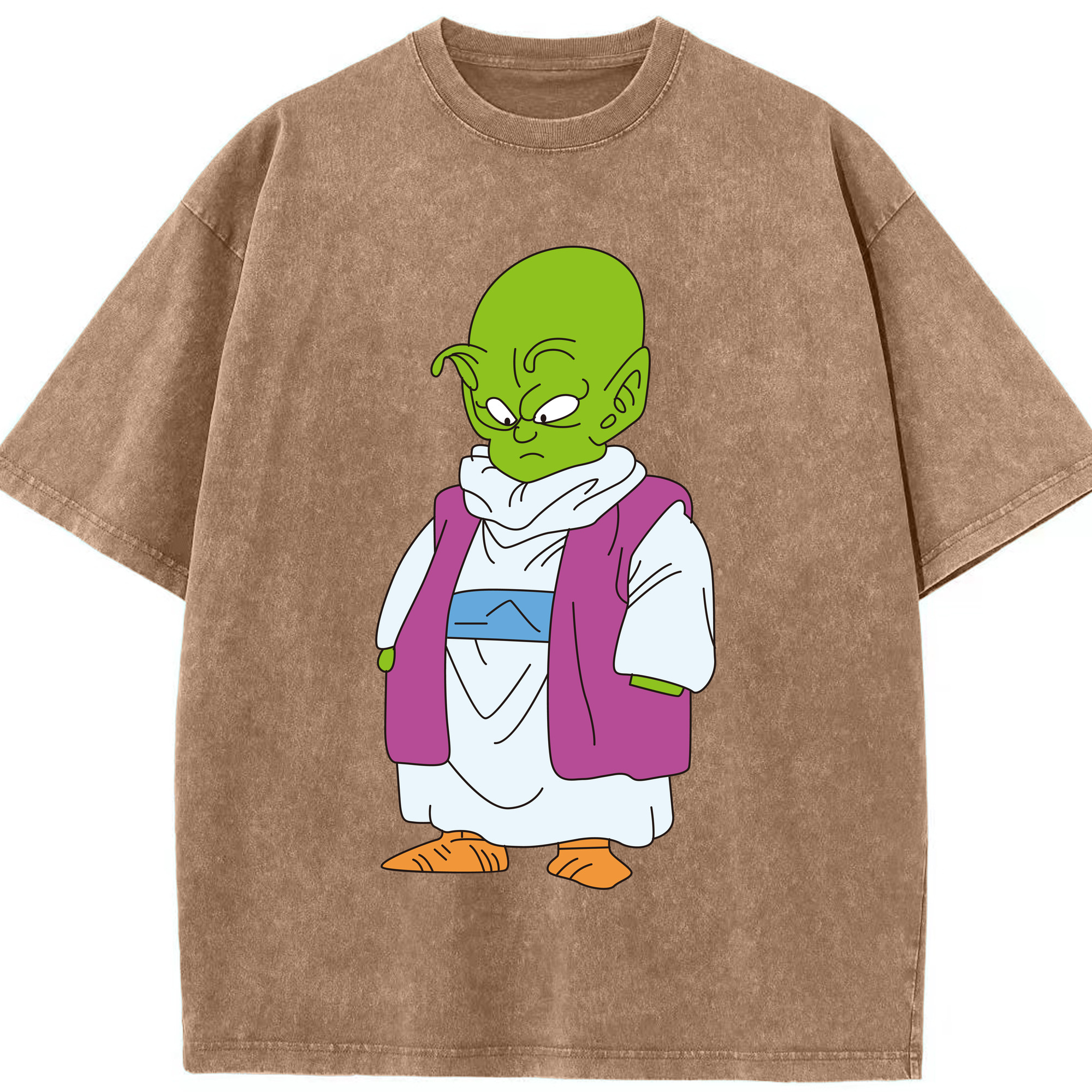 （画像用） ドラゴンボール ピッコロ DRAGON BALL Piccolo 綿100% ヴィンテージ風 半袖Tシャツ（フロントプリント）