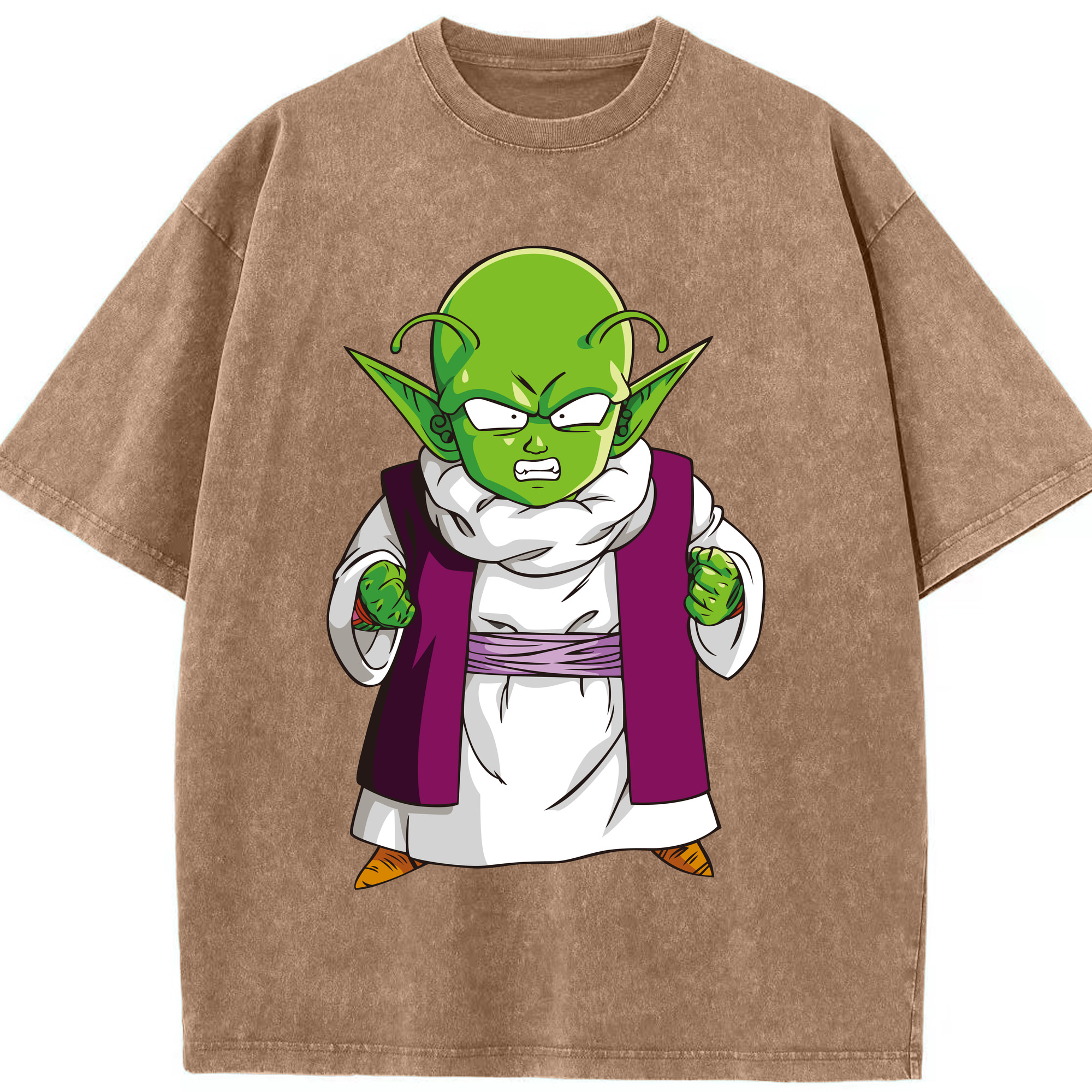 （画像用） ドラゴンボール ピッコロ DRAGON BALL Piccolo 綿100% ヴィンテージ風 半袖Tシャツ（フロントプリント）