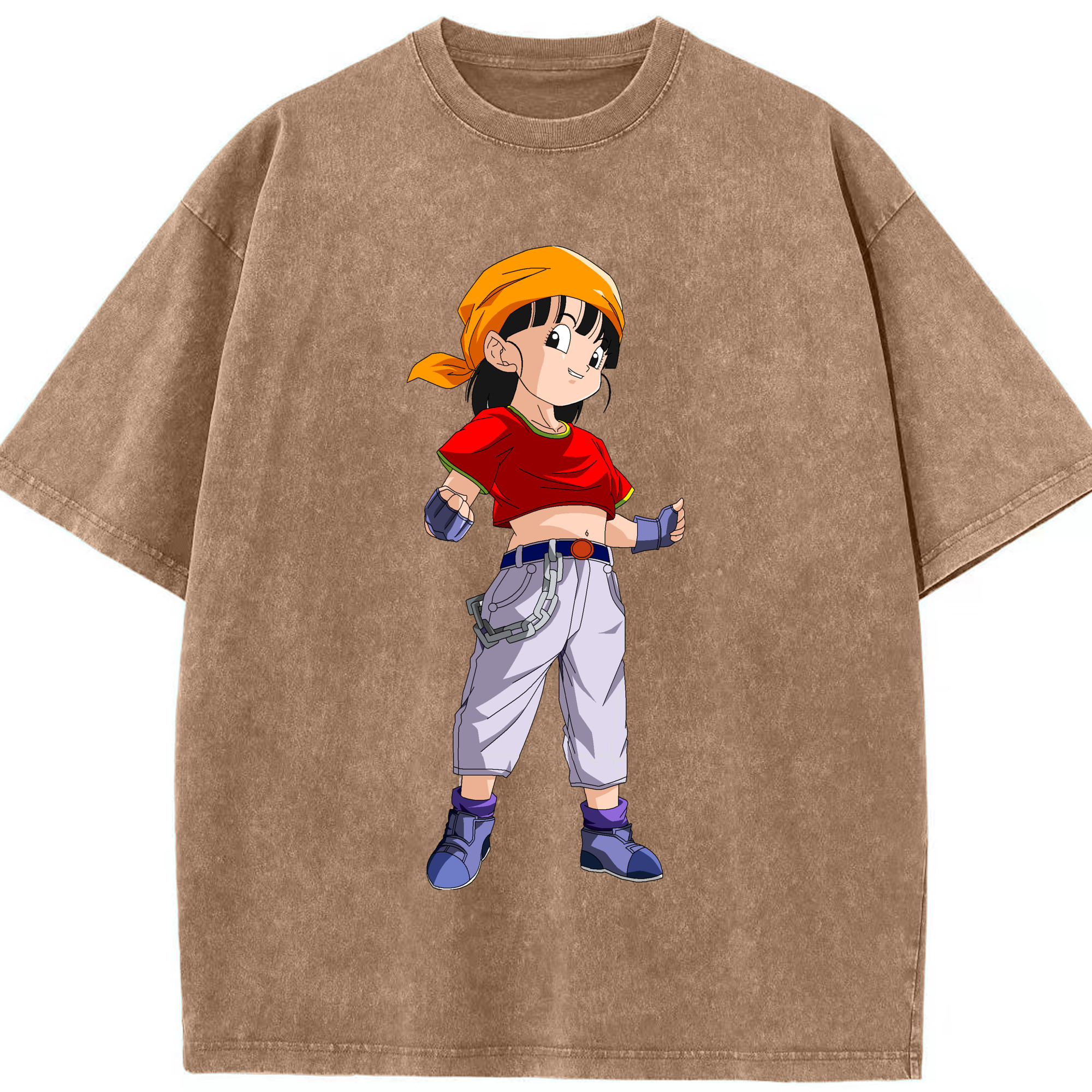 （画像用） ドラゴンボール パン DRAGON BALL Pan 綿100% ヴィンテージ風 半袖Tシャツ（フロントプリント）