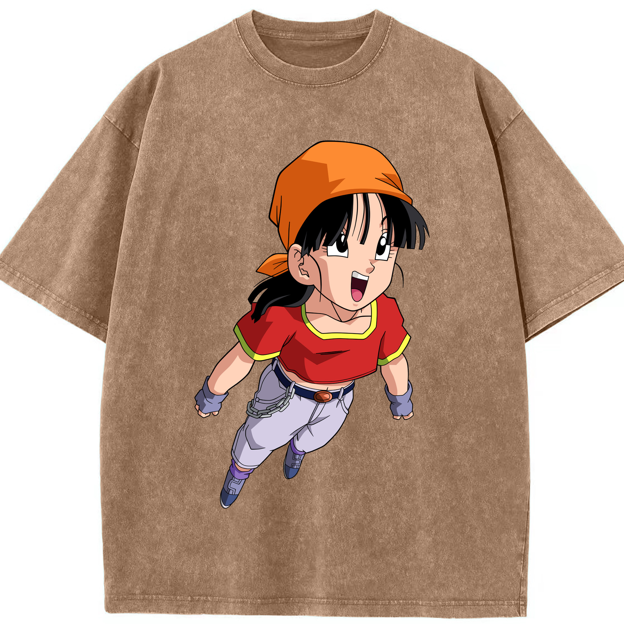 （画像用） ドラゴンボール パン DRAGON BALL Pan 綿100% ヴィンテージ風 半袖Tシャツ（フロントプリント）