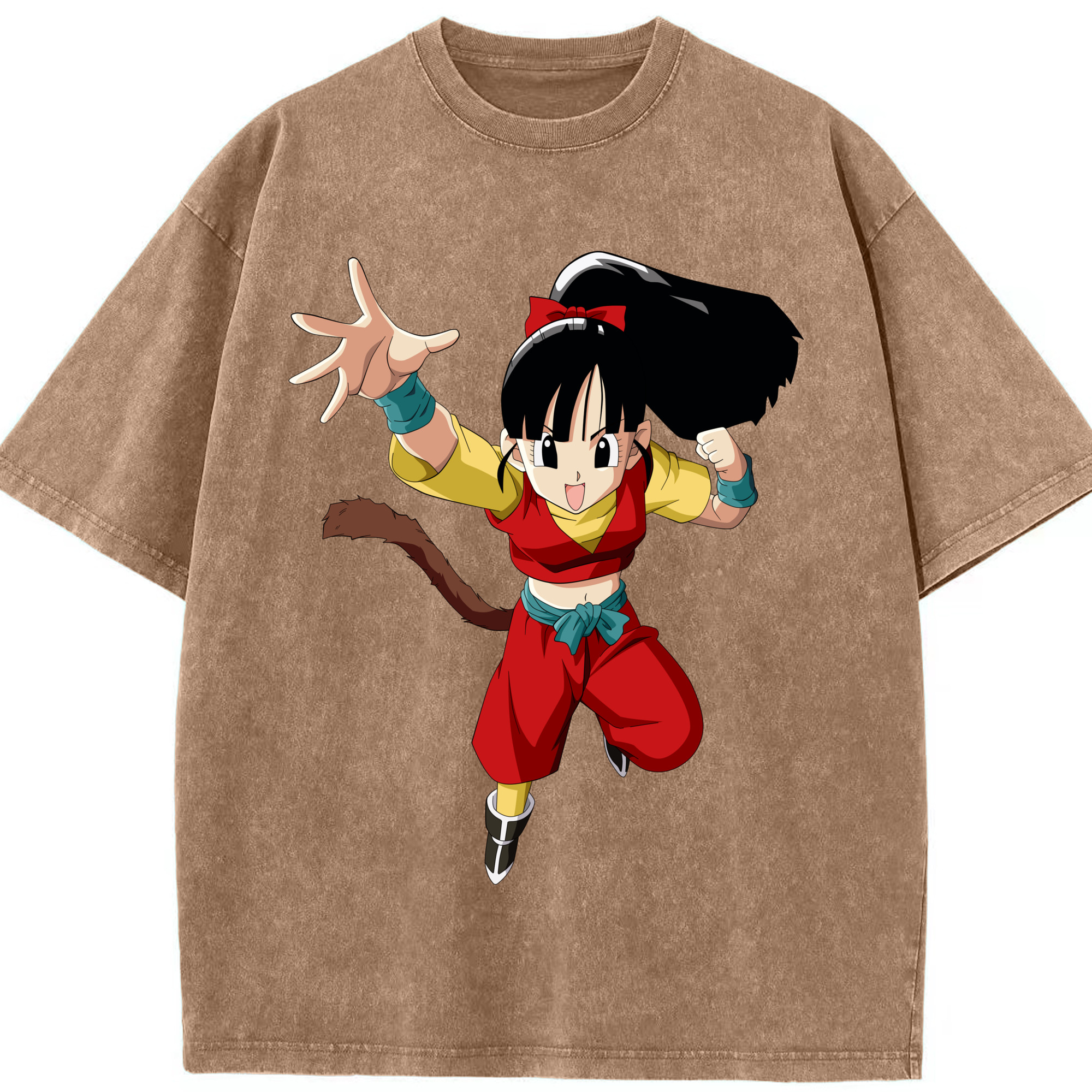 （画像用） ドラゴンボール パン DRAGON BALL Pan 綿100% ヴィンテージ風 半袖Tシャツ（フロントプリント）