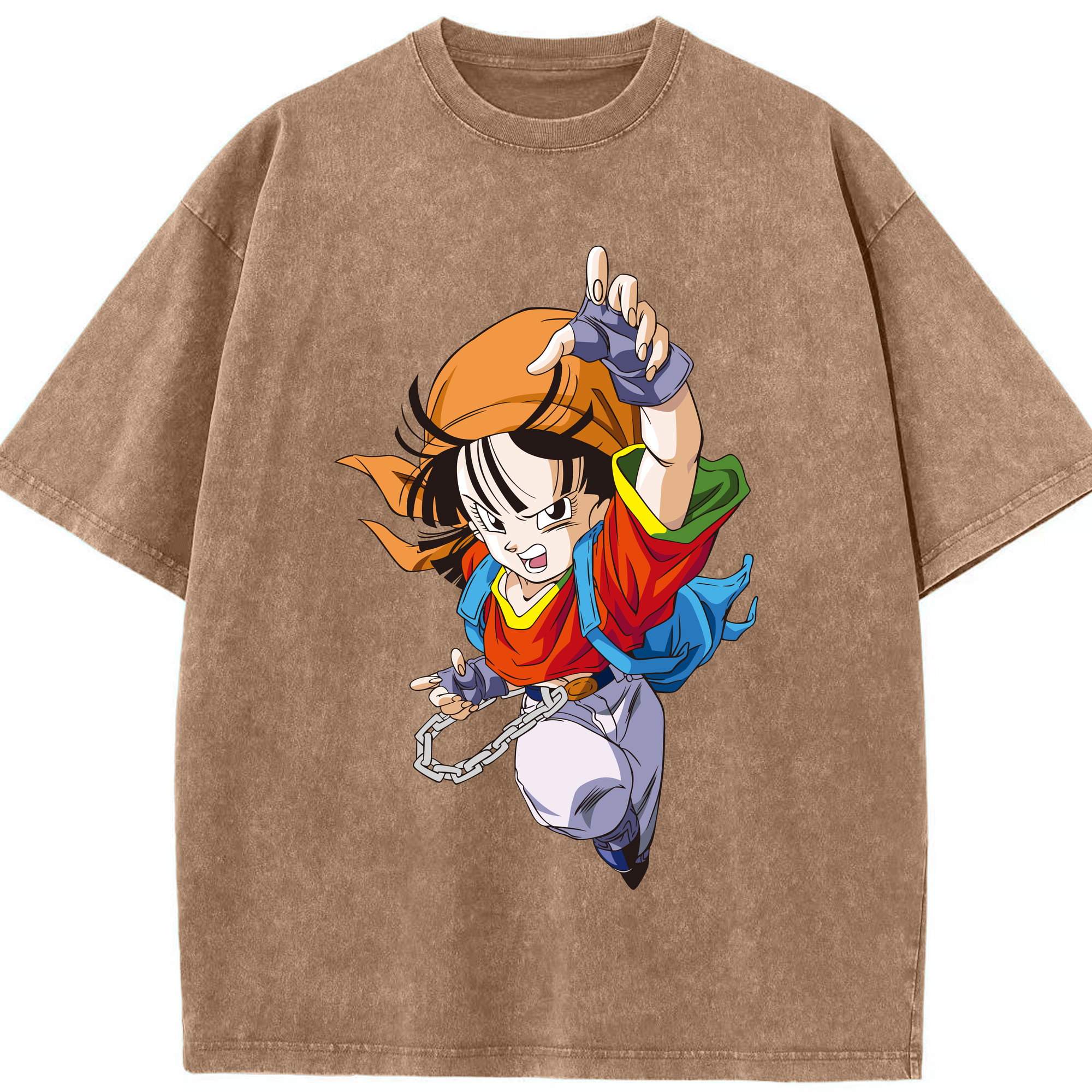 （画像用） ドラゴンボール パン DRAGON BALL Pan 綿100% ヴィンテージ風 半袖Tシャツ（フロントプリント）