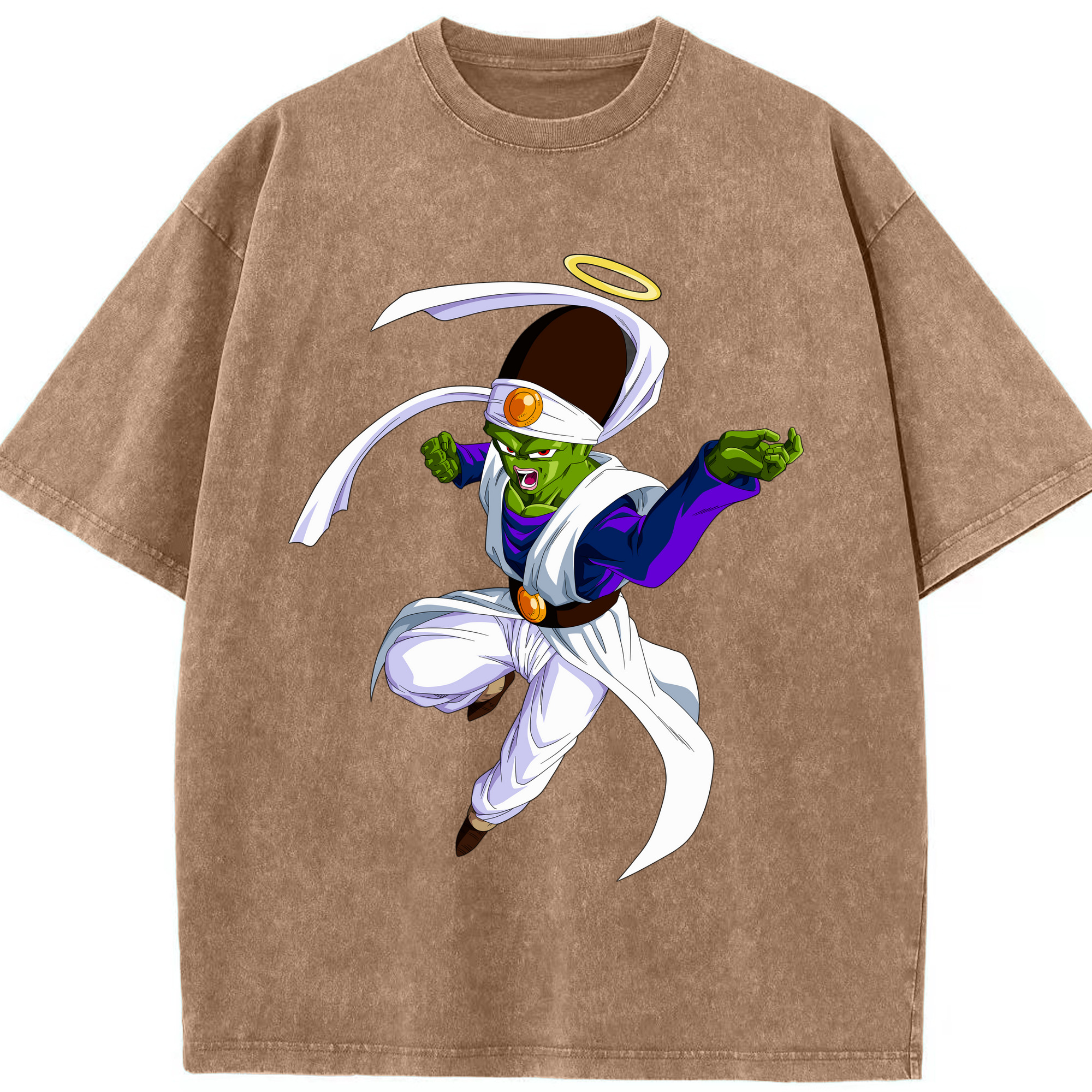 （画像用） ドラゴンボール パイクーハン DRAGON BALL Pikkon 綿100% ヴィンテージ風 半袖Tシャツ（フロントプリント）