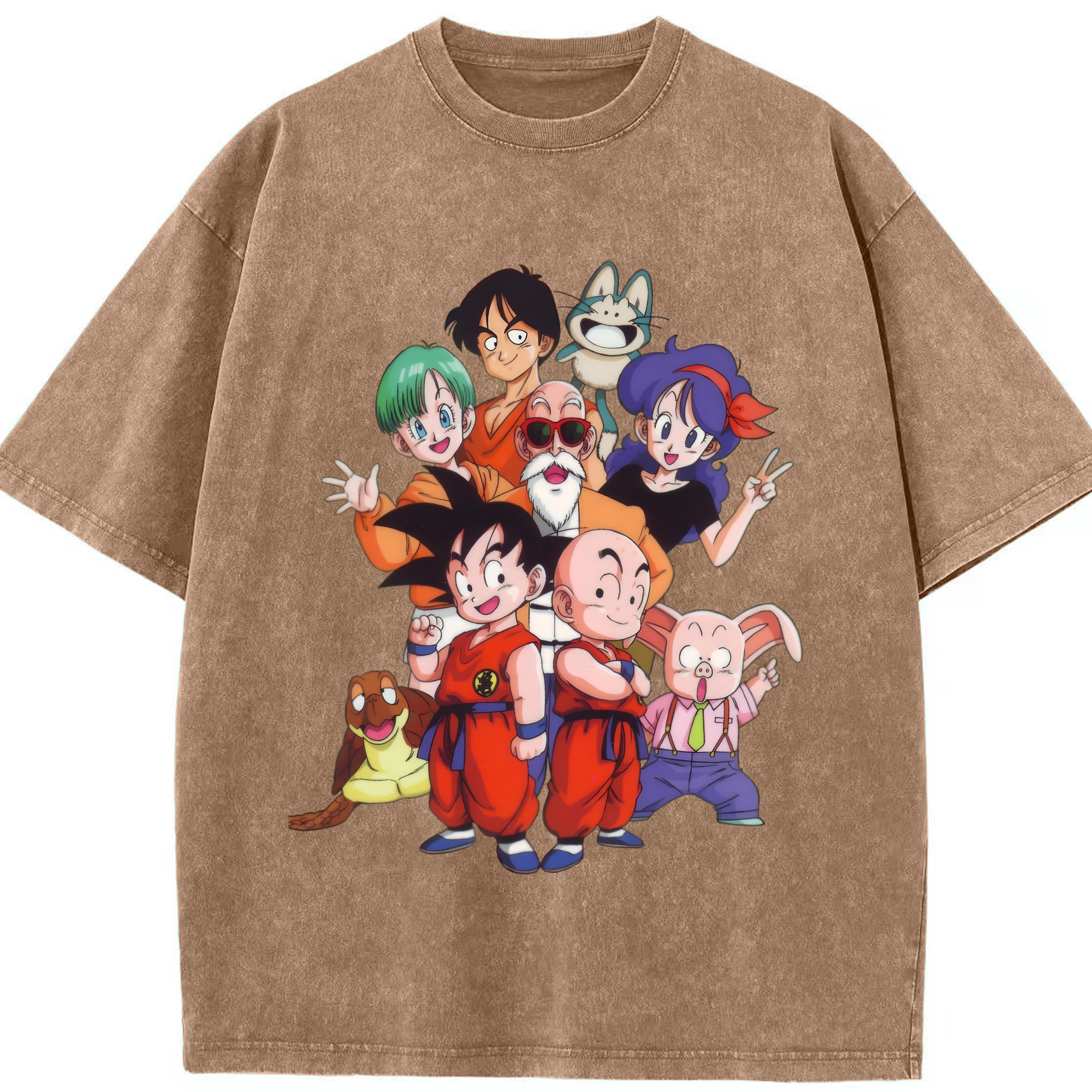 （画像用） ドラゴンボール DRAGON BALL 綿100% ヴィンテージ風 半袖Tシャツ（フロントプリント）