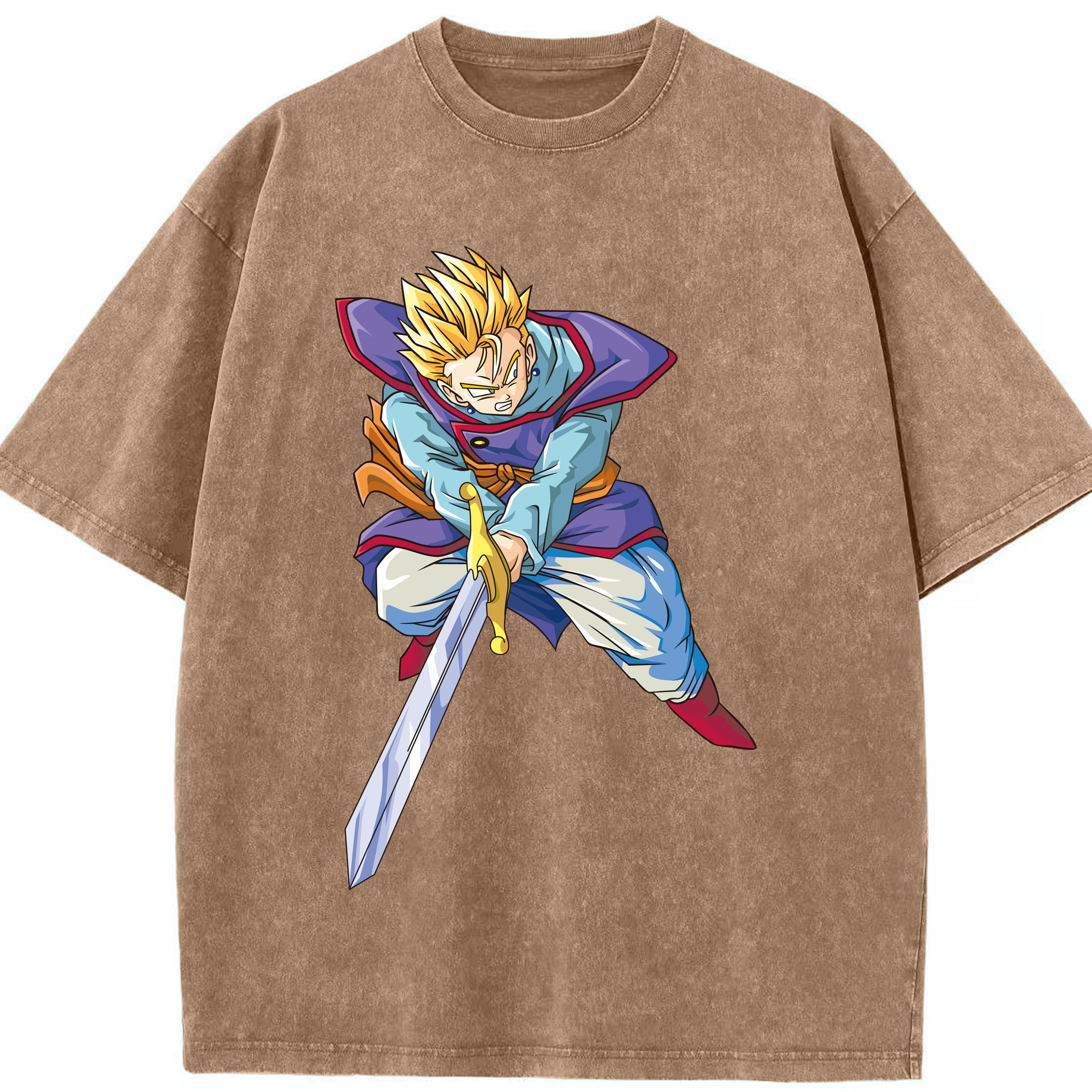 （画像用） ドラゴンボール DRAGON BALL 綿100% ヴィンテージ風 半袖Tシャツ（フロントプリント）