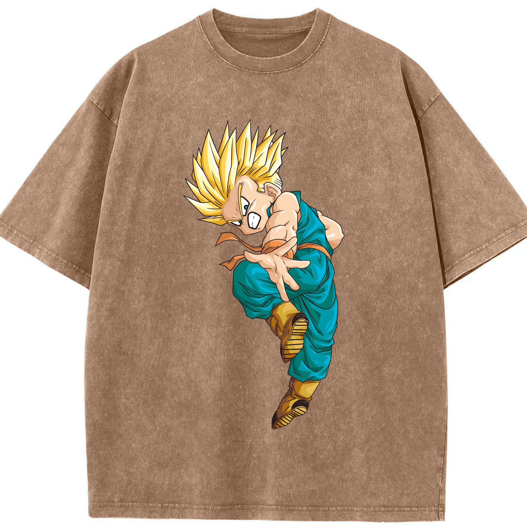 （画像用） ドラゴンボール DRAGON BALL 綿100% ヴィンテージ風 半袖Tシャツ（フロントプリント）