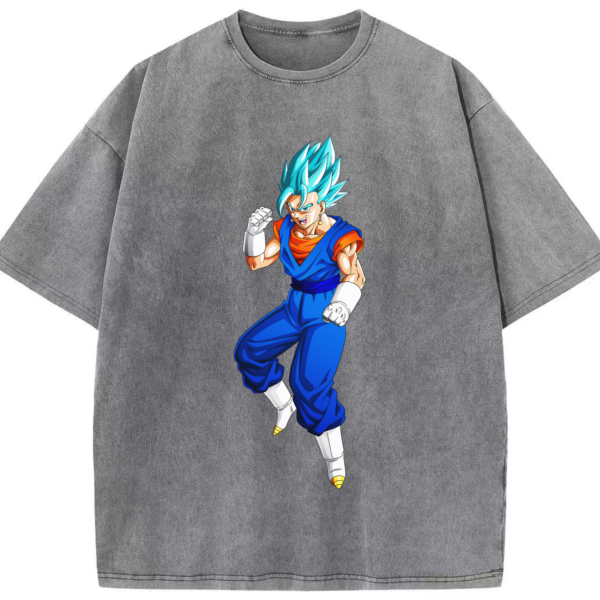 （画像用） ドラゴンボール ベジット DRAGON BALL Vegetto 綿100% ヴィンテージ風 半袖Tシャツ（フロントプリント）