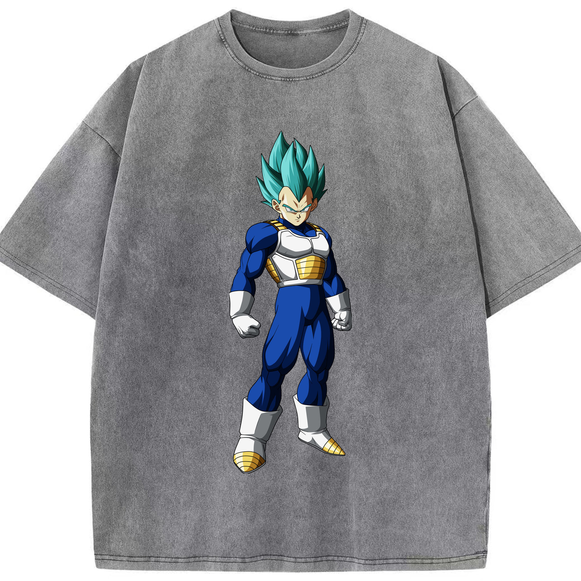 （画像用） ドラゴンボール ベジータ四世（Bejīta Yonsei）DRAGON BALL Vegeta IV 綿100% ヴィンテージ風 半袖Tシャツ（フロントプリント）