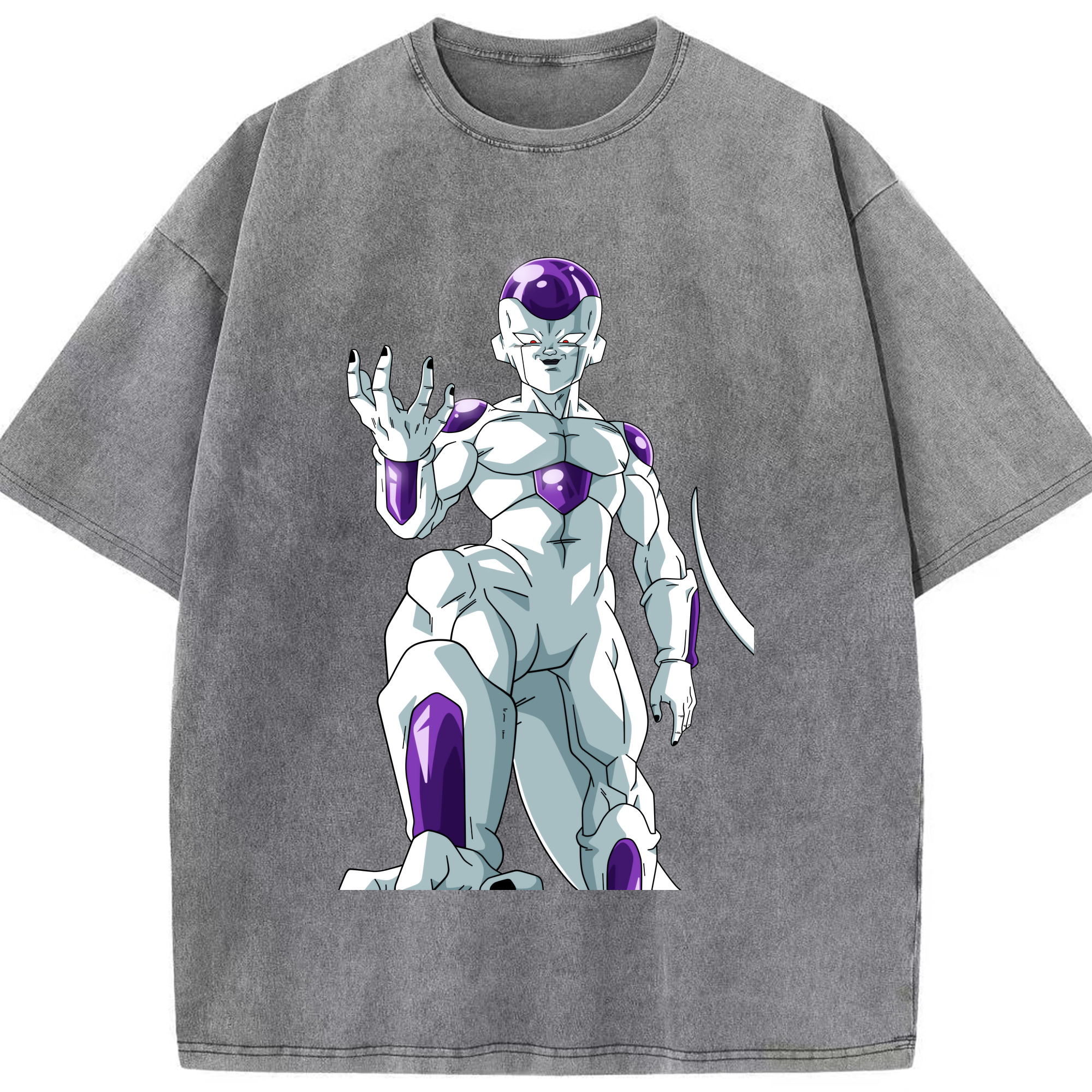 （画像用） ドラゴンボール フリーザ DRAGON BALL Frieza 綿100% ヴィンテージ風 半袖Tシャツ（フロントプリント）