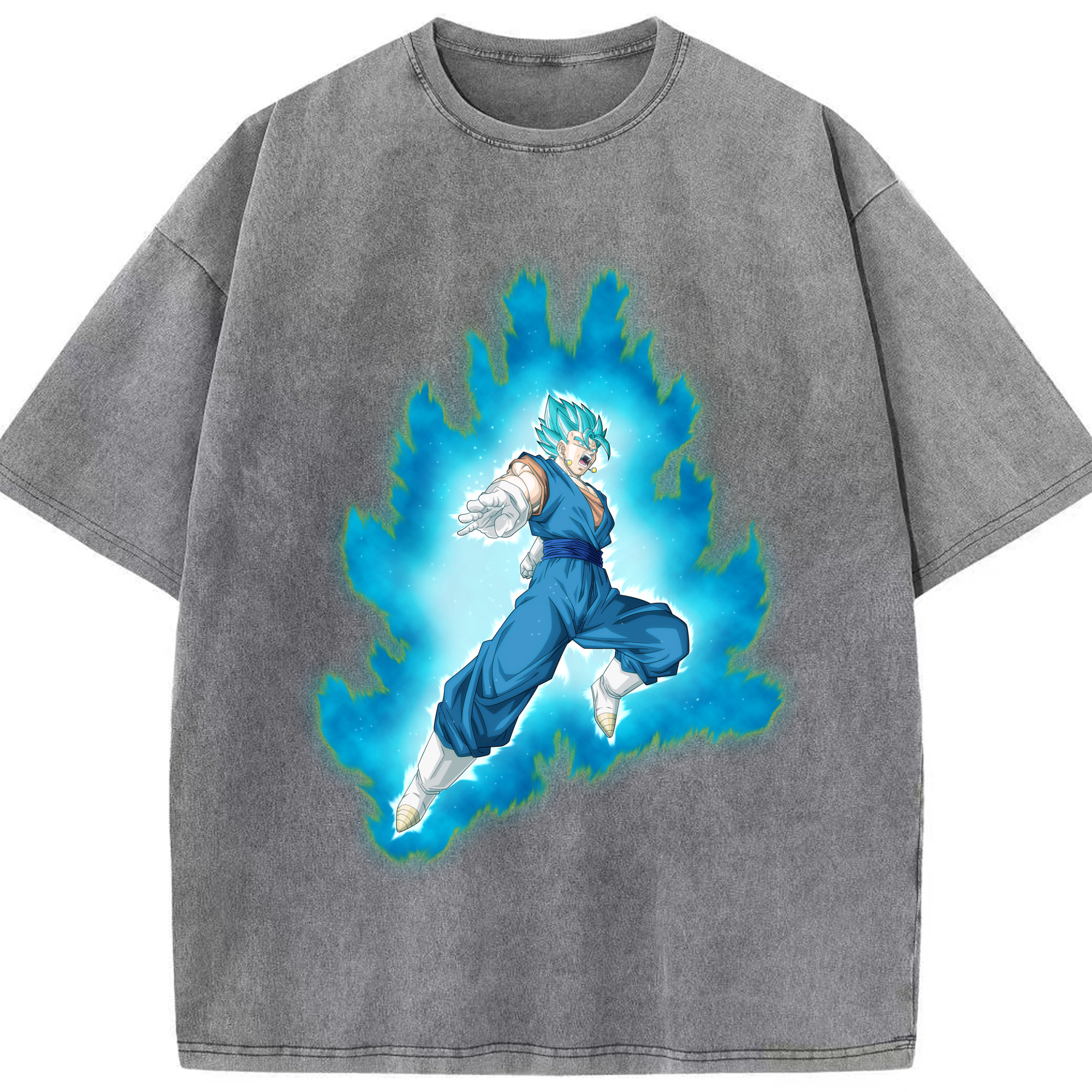 （画像用） ドラゴンボール ベジット DRAGON BALL Vegetto 綿100% ヴィンテージ風 半袖Tシャツ（フロントプリント）